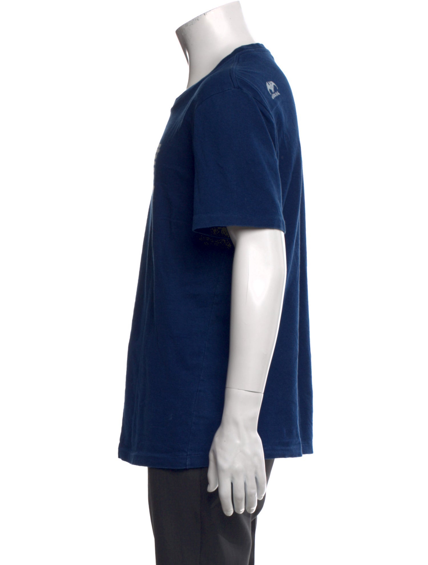 Pure Blue Japan Graphic Print Crew Neck T-Shirt