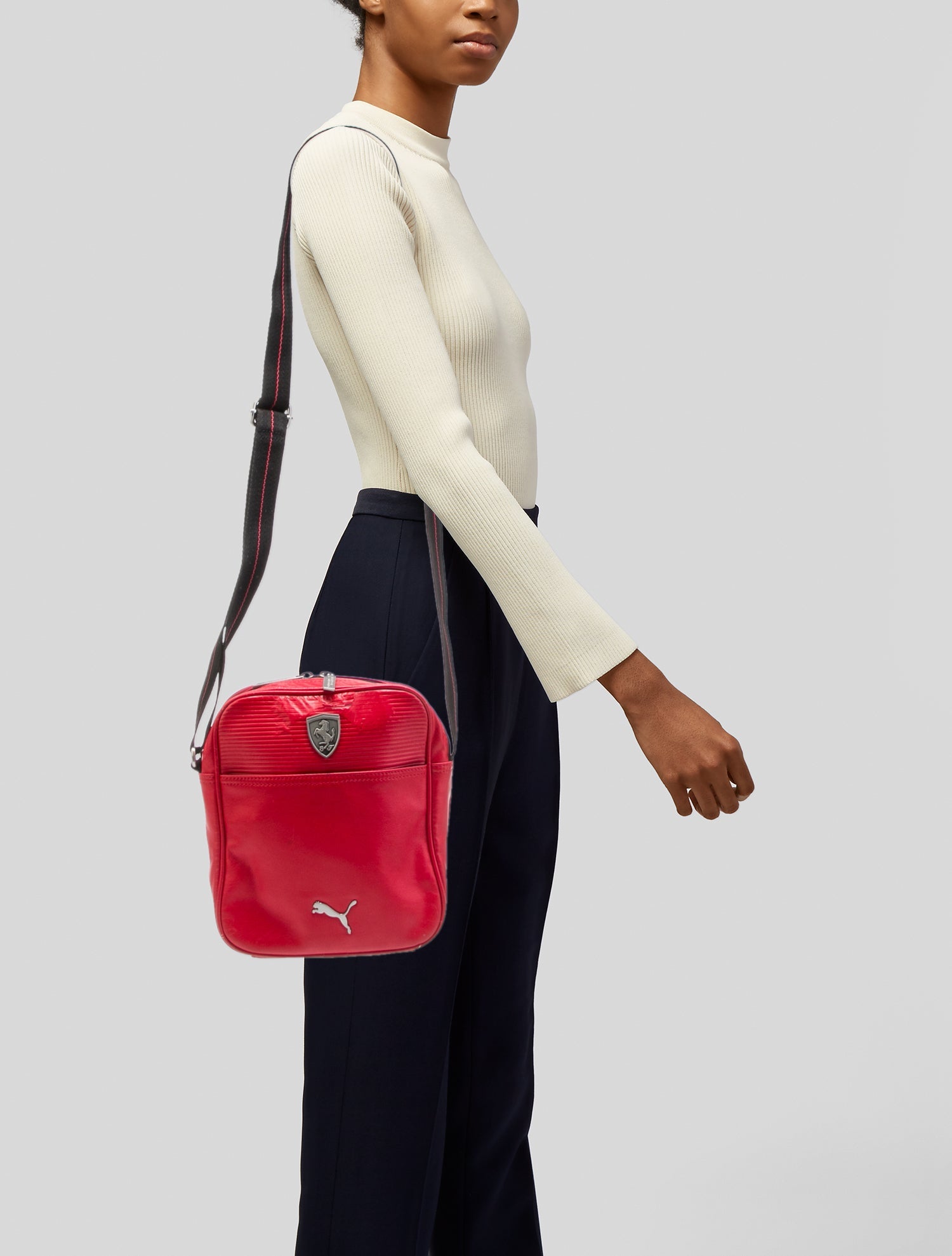 Puma x Ferrari Leather Crossbody Bag