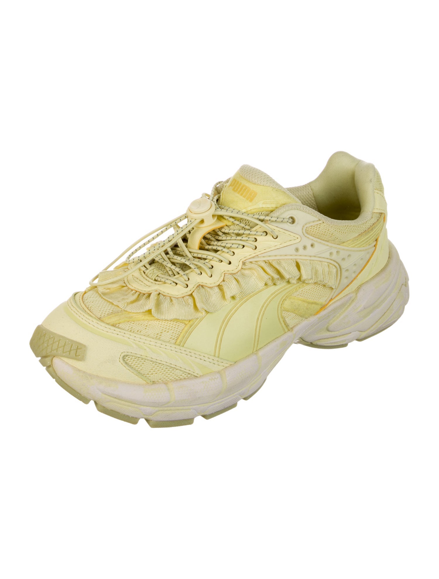 Puma Leather Mesh Accents Chunky Sneakers