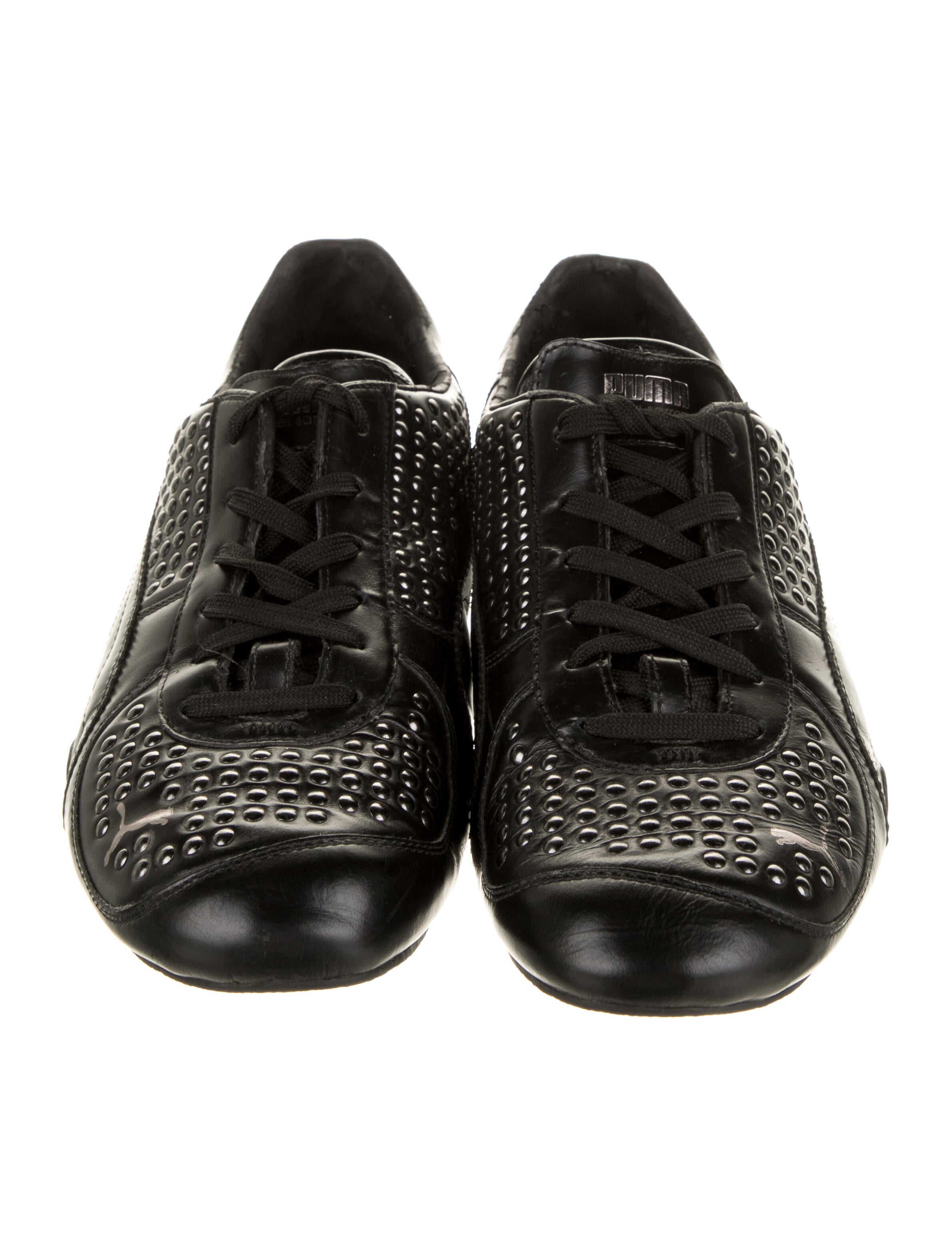 Puma x Neil Barrett Leather Low-Top Sneakers - Black Sneakers