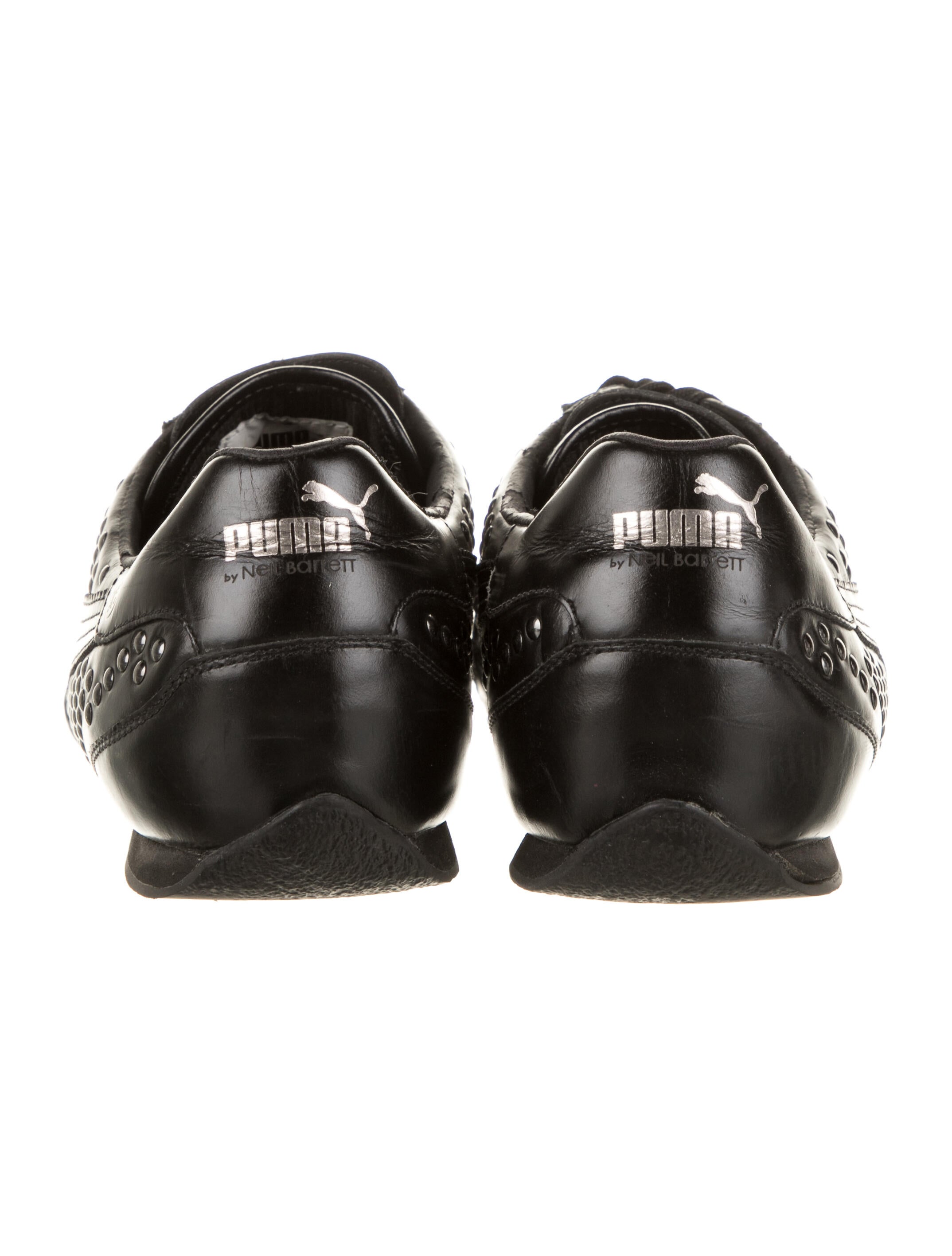 Puma x Neil Barrett Leather Low-Top Sneakers - Black Sneakers