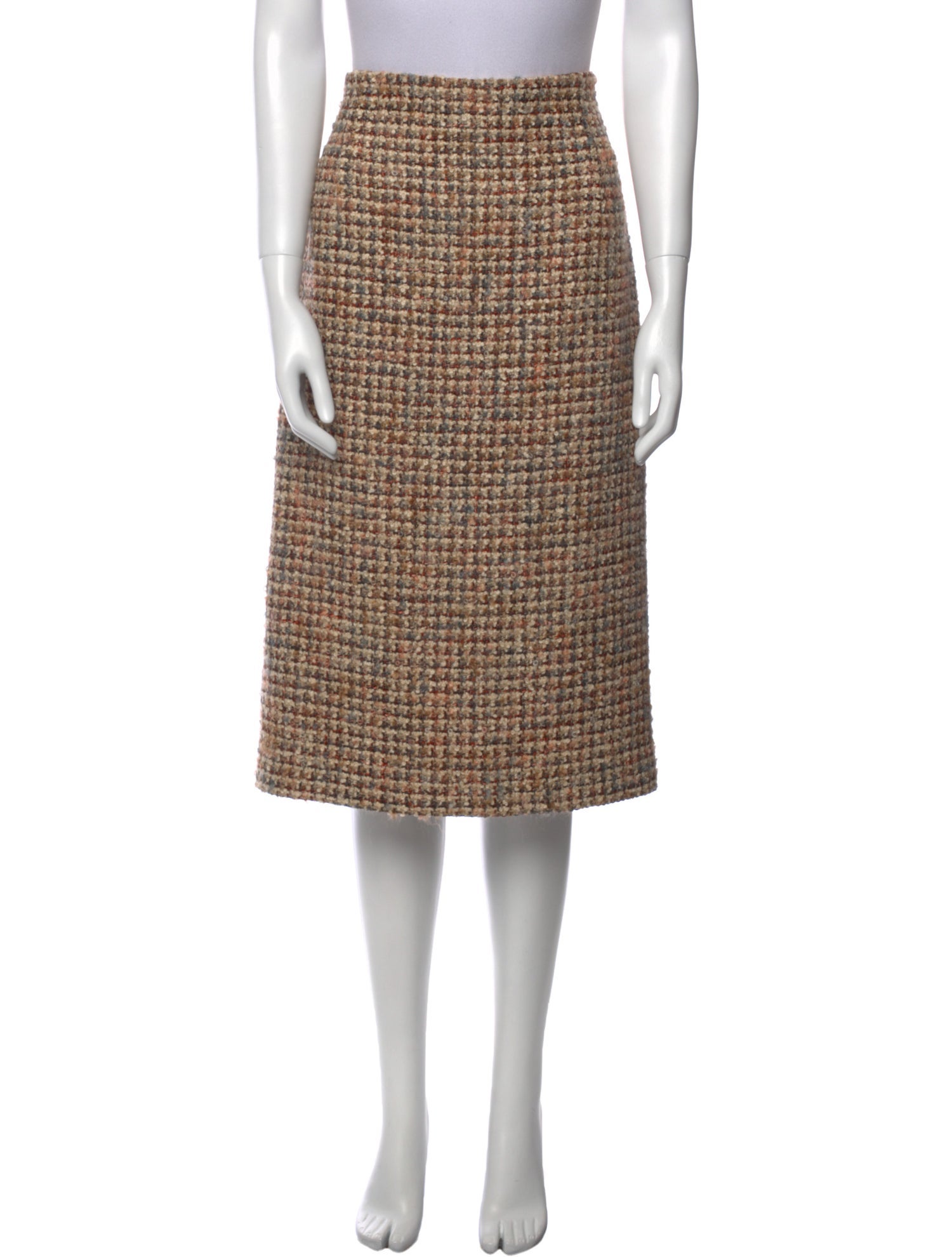 Paule Vasseur Wool Knee-Length Skirt
