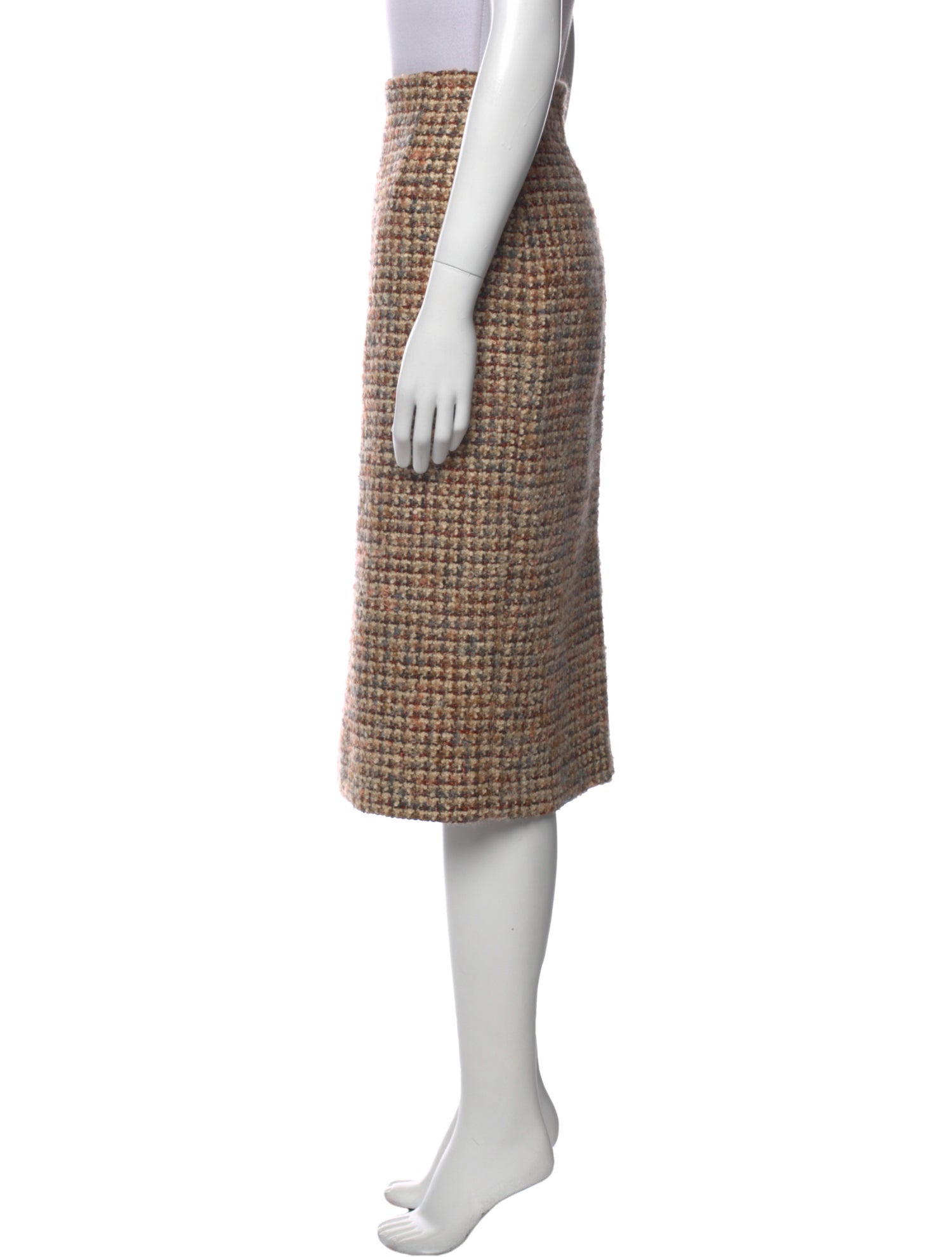 Paule Vasseur Wool Knee-Length Skirt