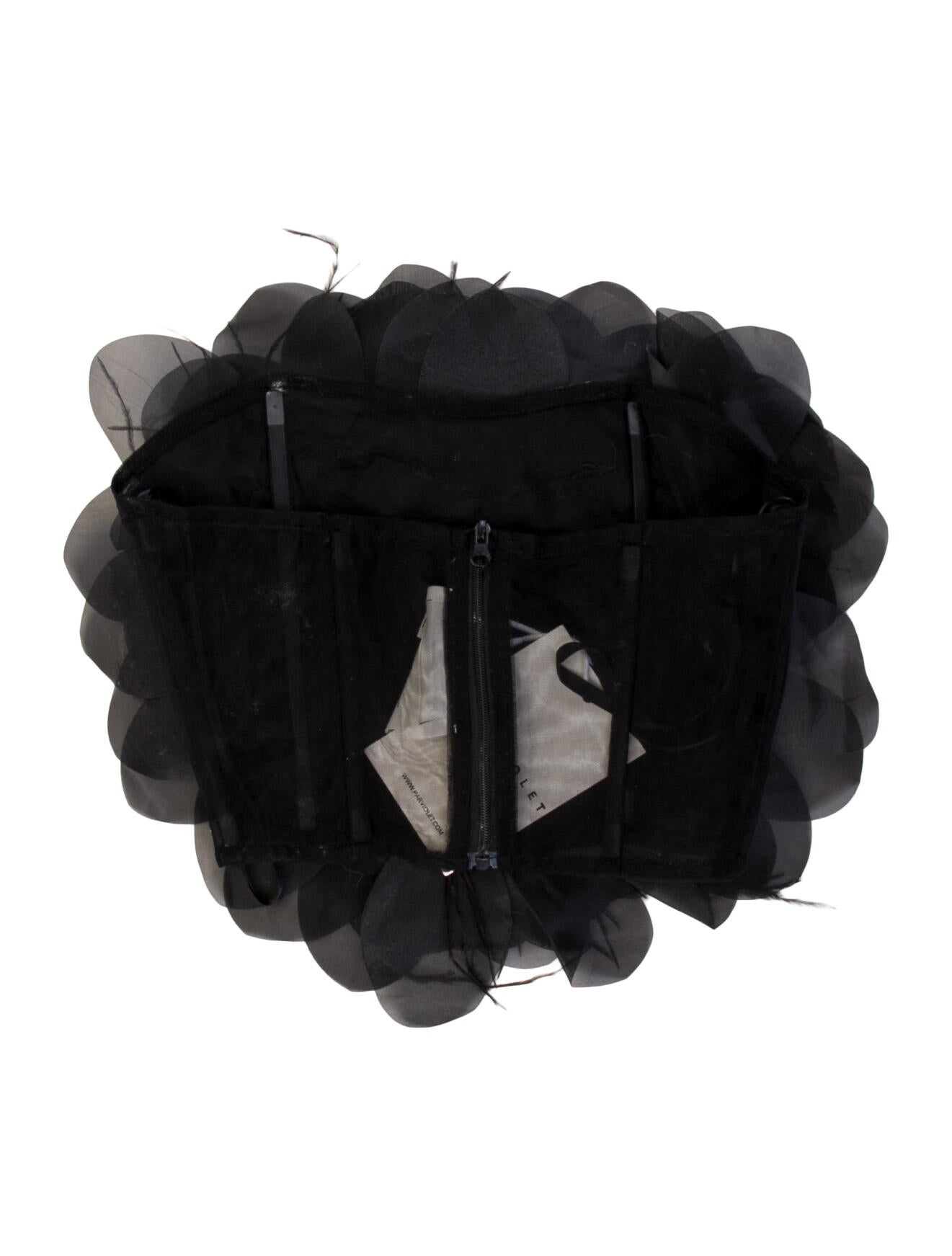 Par Violet Strapless Crop Top