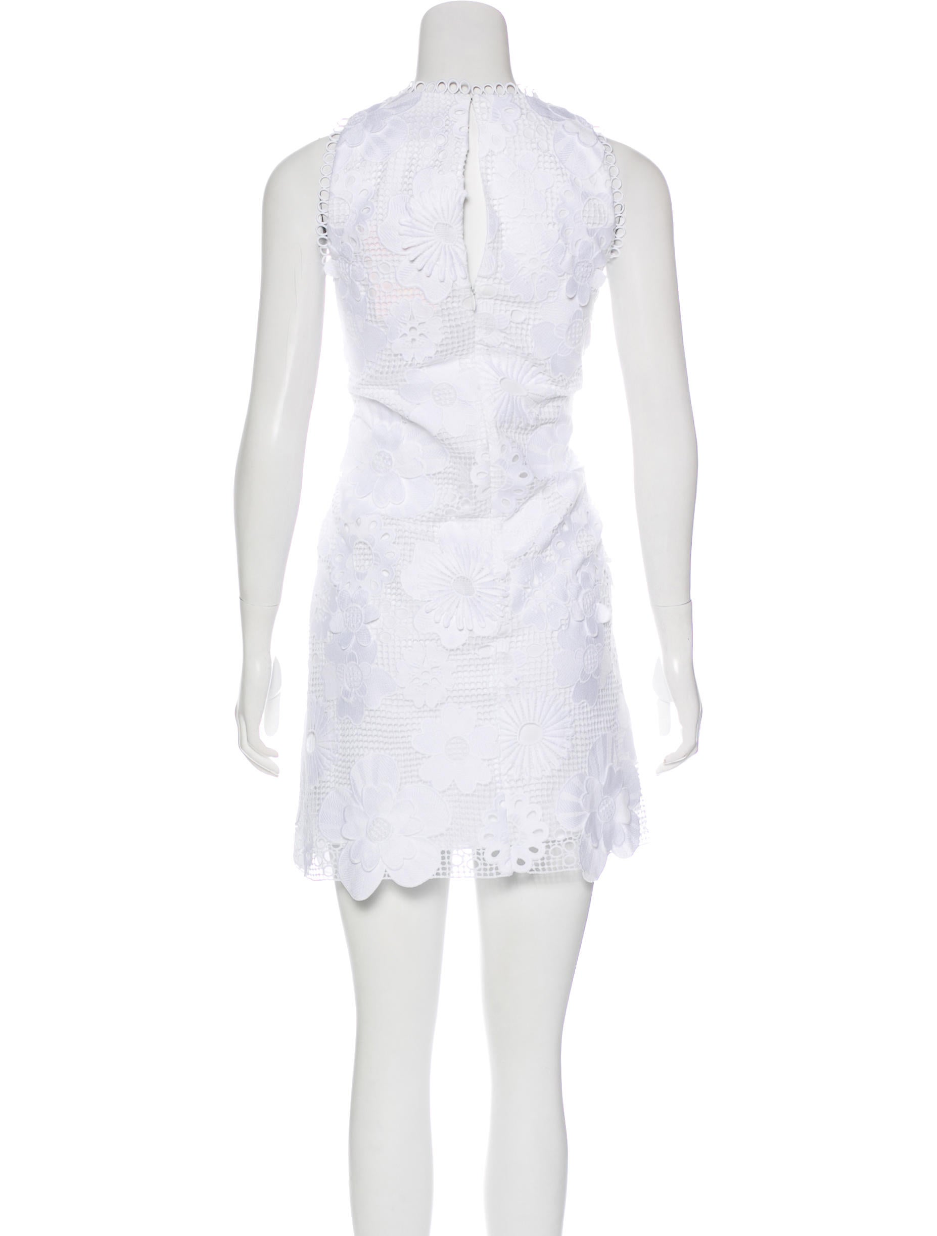 lela rose white lace dress