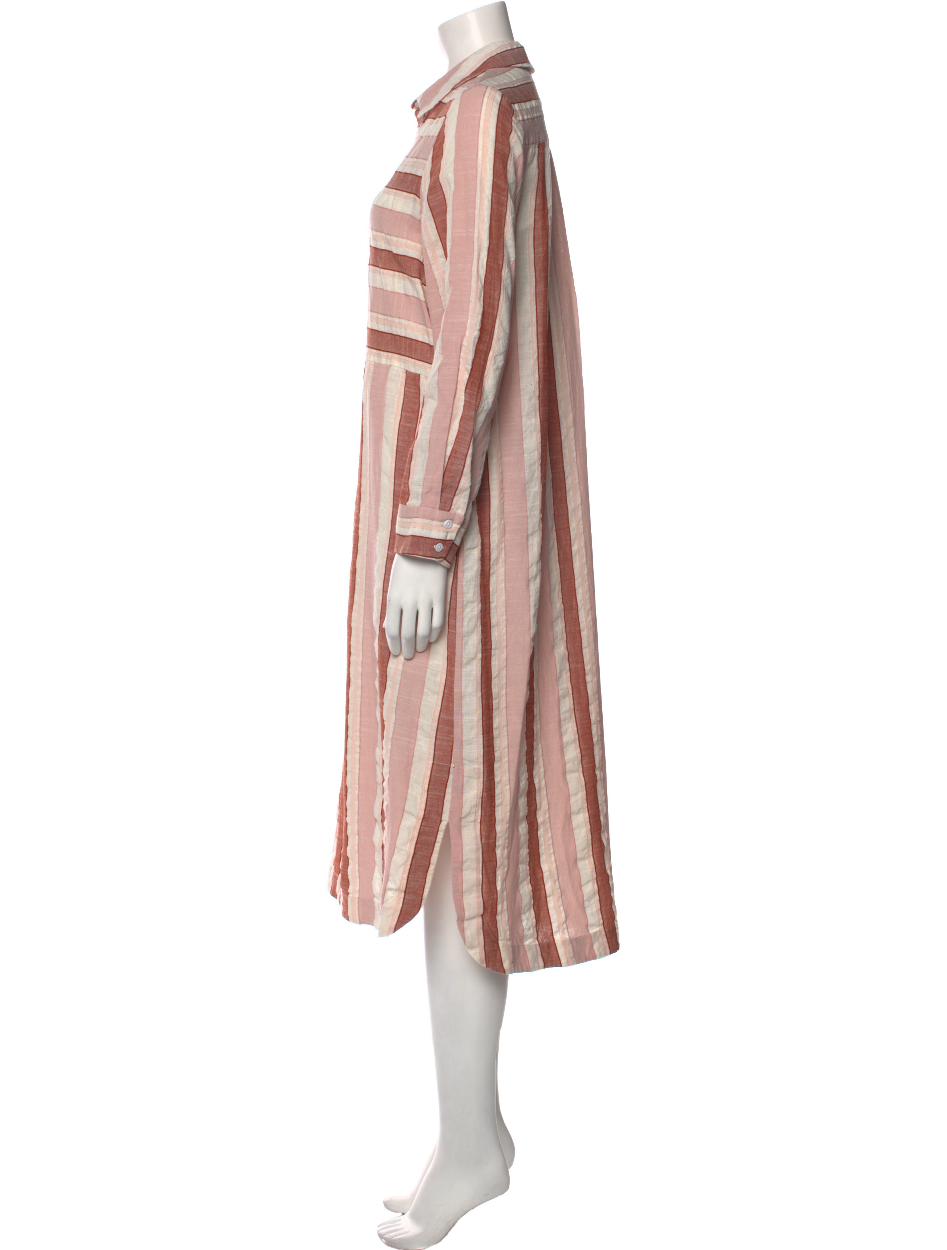 Pearl by Lela Rose Striped Midi Length Dress