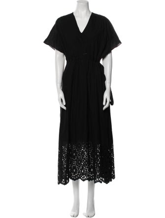 Pearl by Lela Rose V-Neck Long Dress