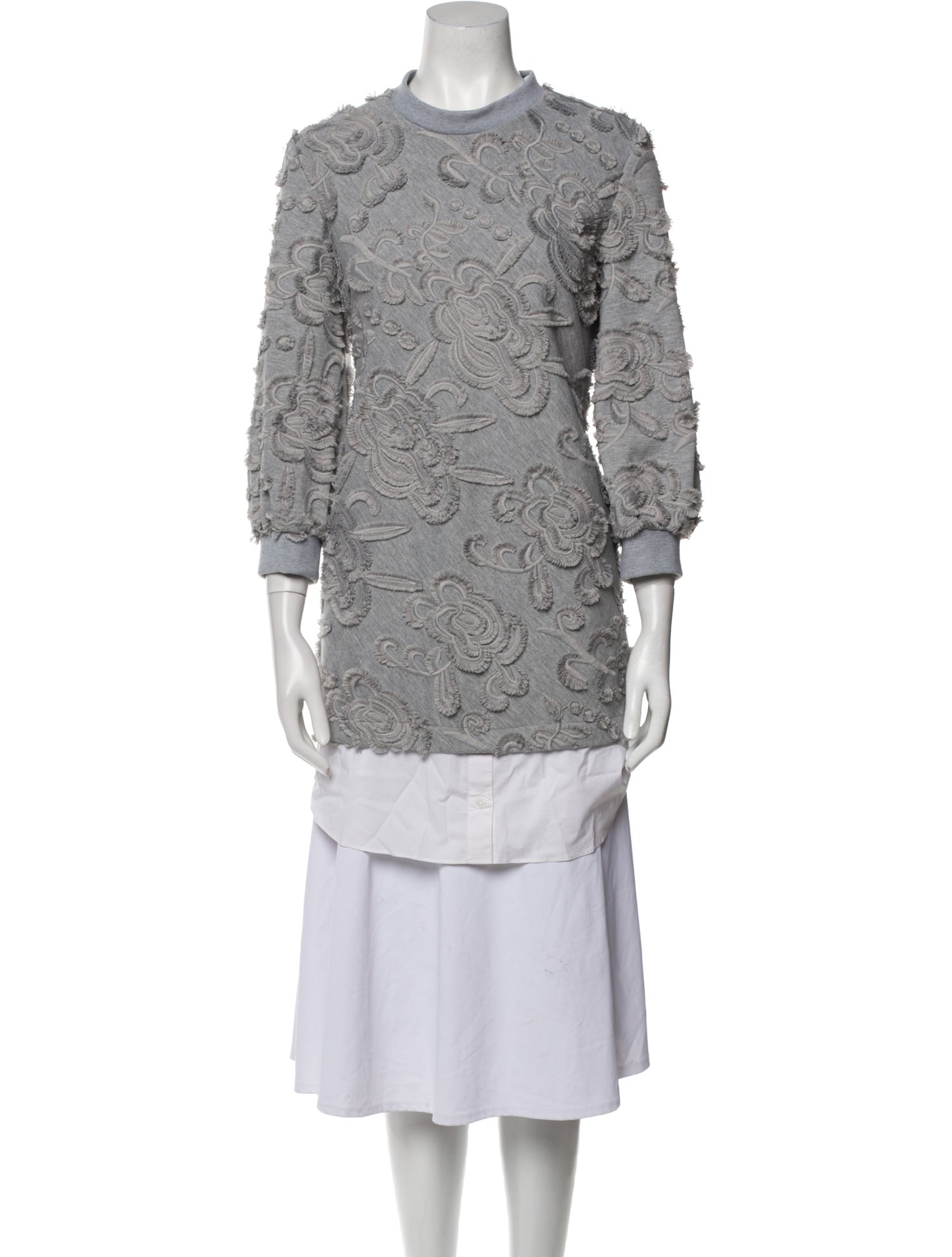 Pearl by Lela Rose Lace Pattern Mini Dress