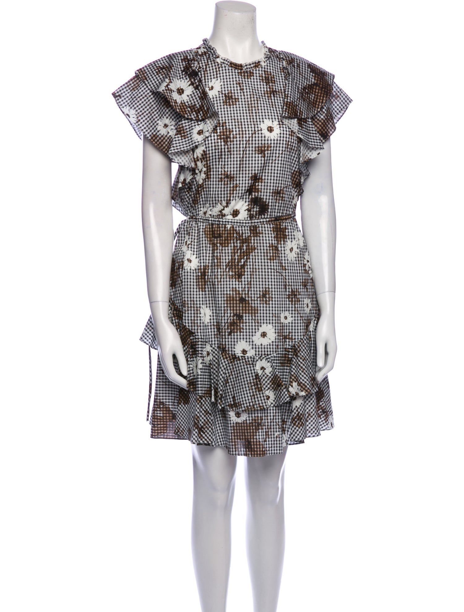 Pearl by Lela Rose Plaid Print Mini Dress