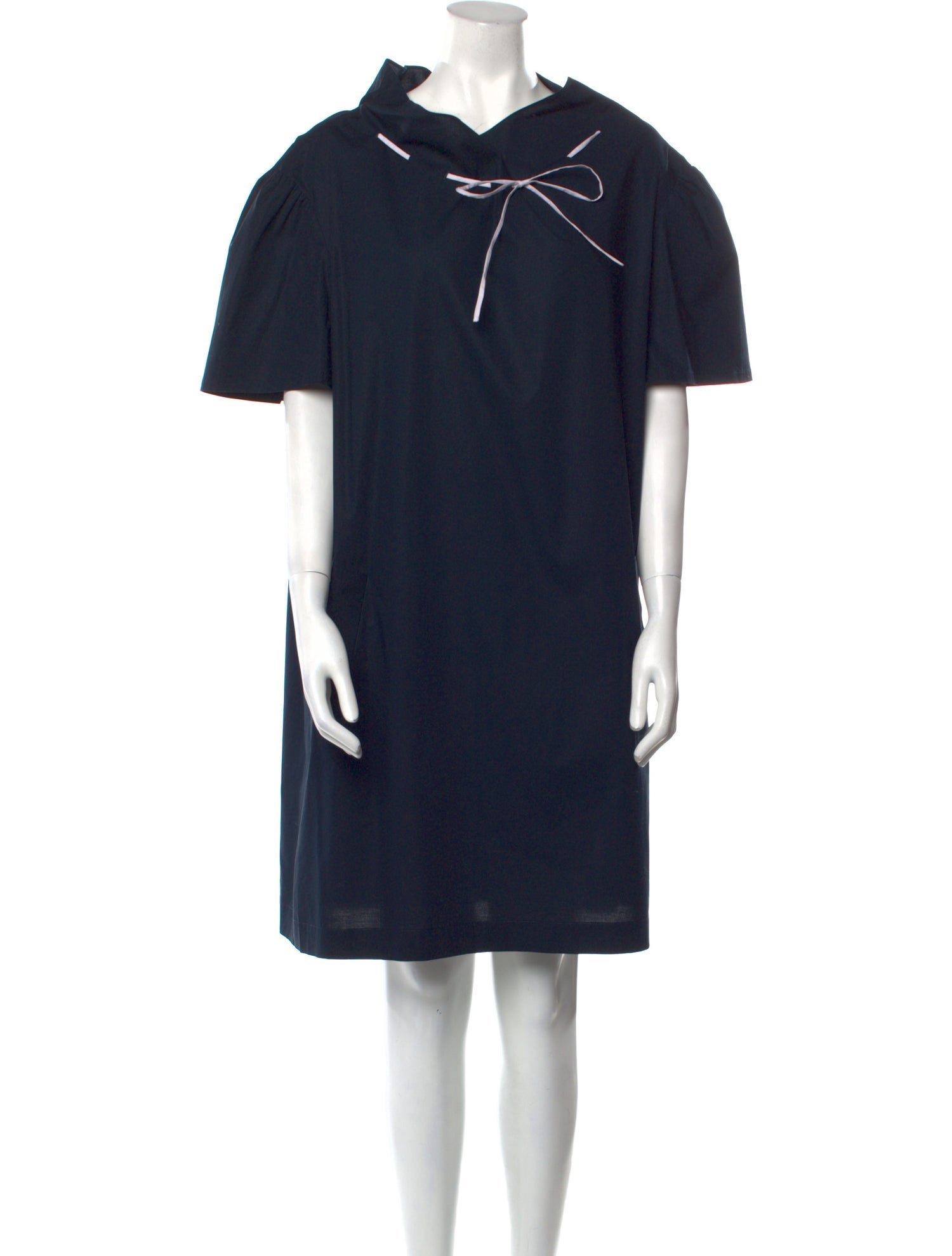 Pearl by Lela Rose Cowl Neck Knee-Length Dress