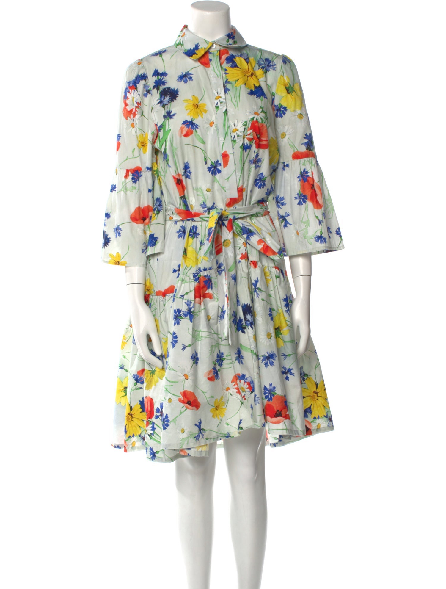 Pearl by Lela Rose Floral Print Knee-Length Dress