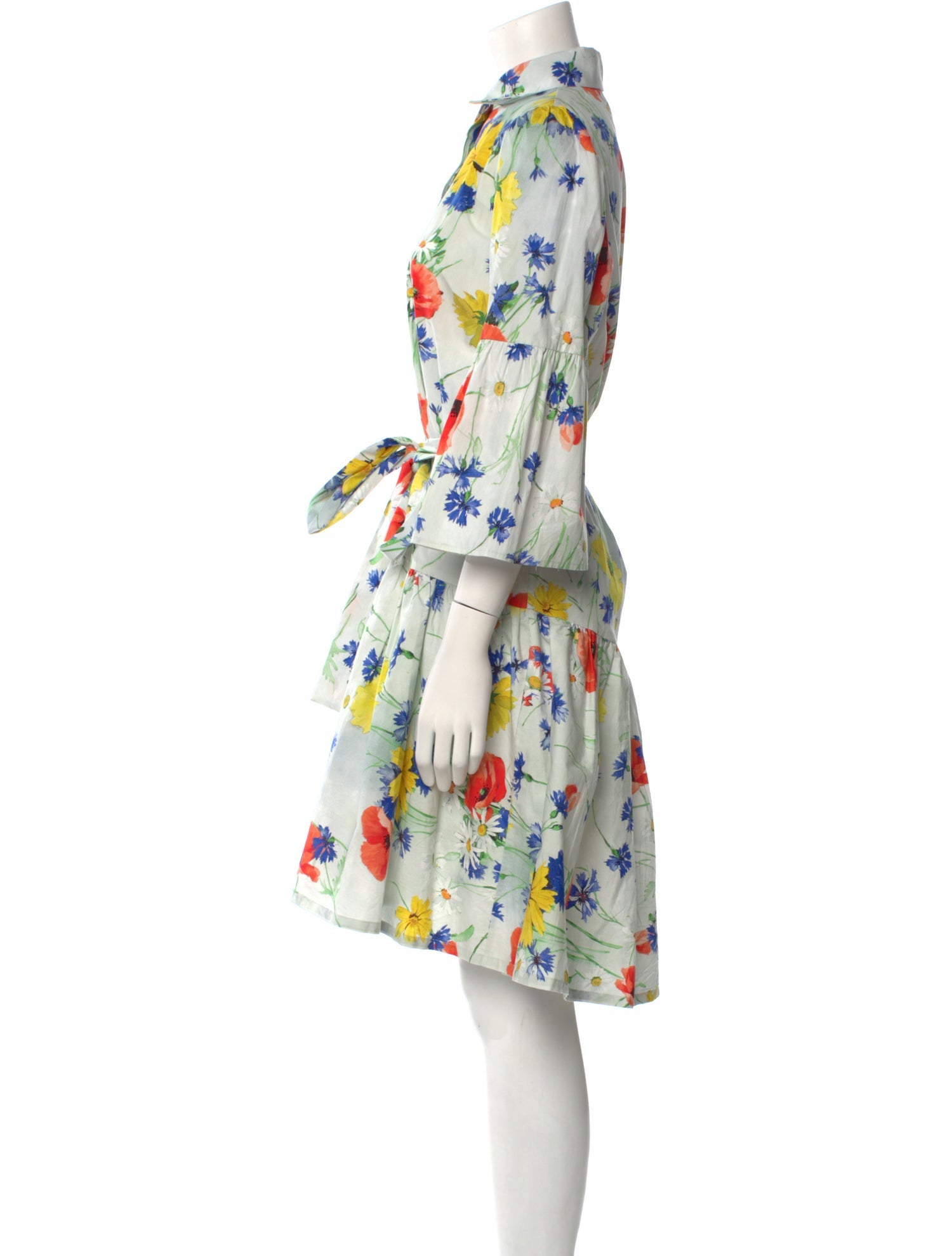 Pearl by Lela Rose Floral Print Knee-Length Dress