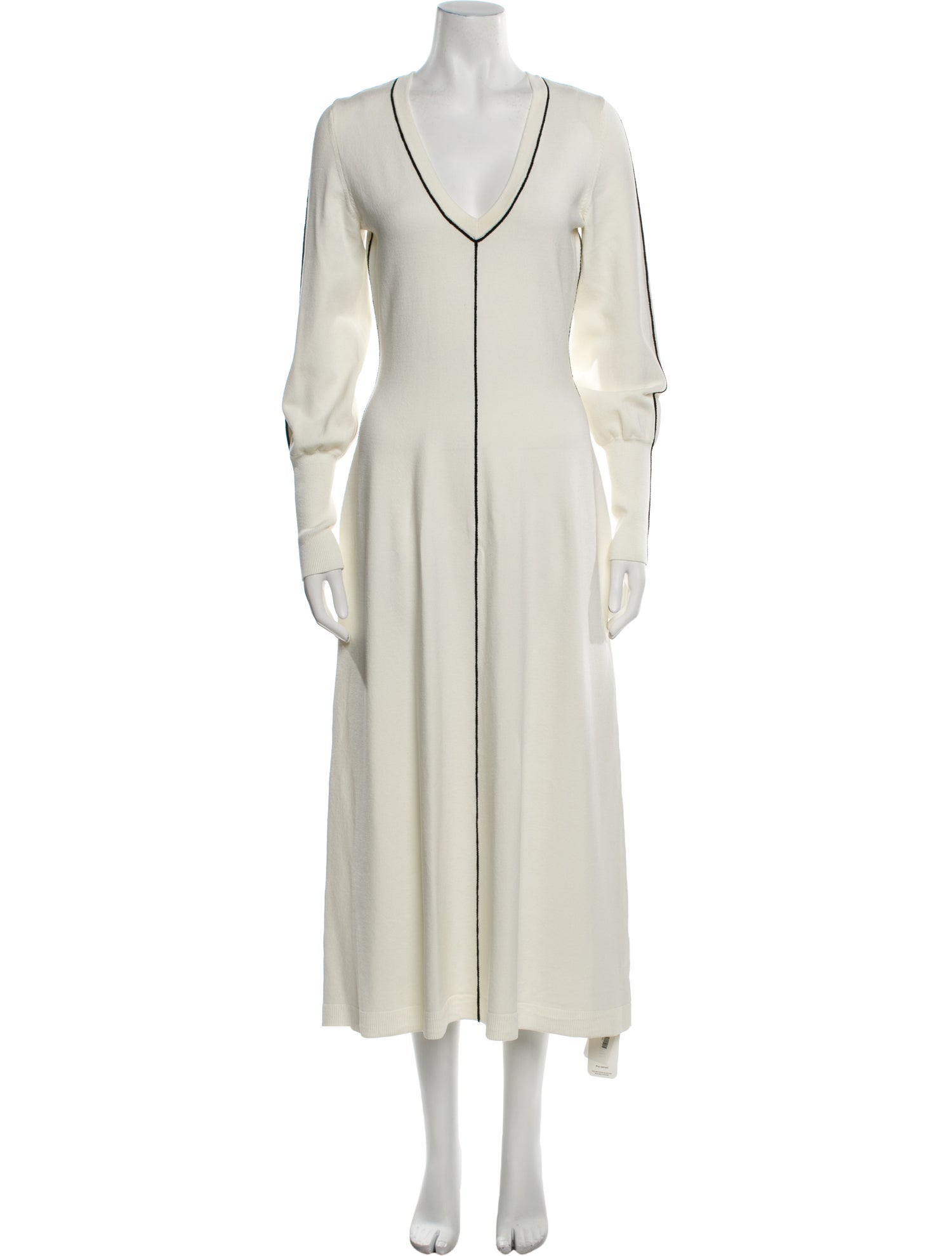 Pearl by Lela Rose Plunge Neckline Long Dress