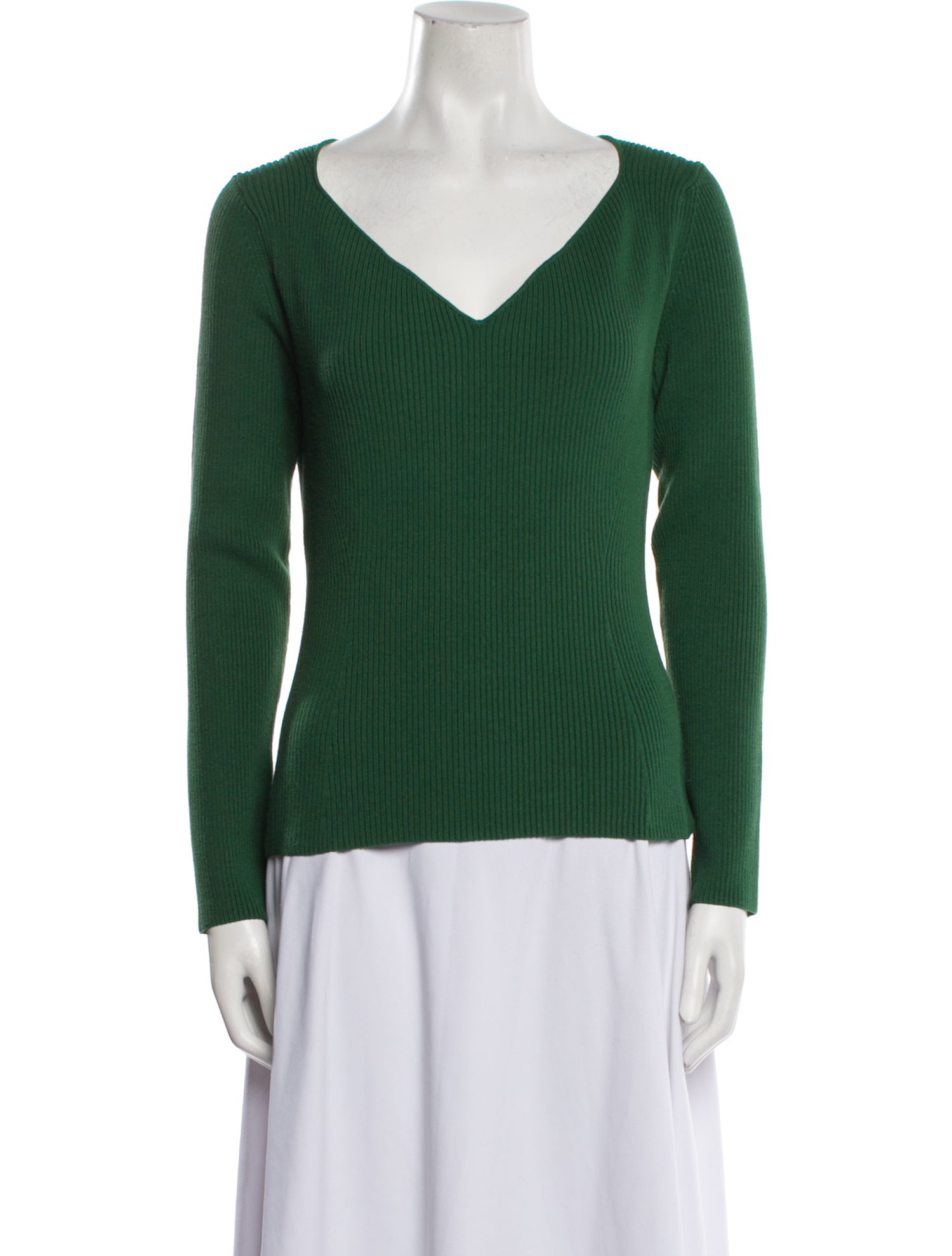 Pearl by Lela Rose Nylon V-Neck Sweater