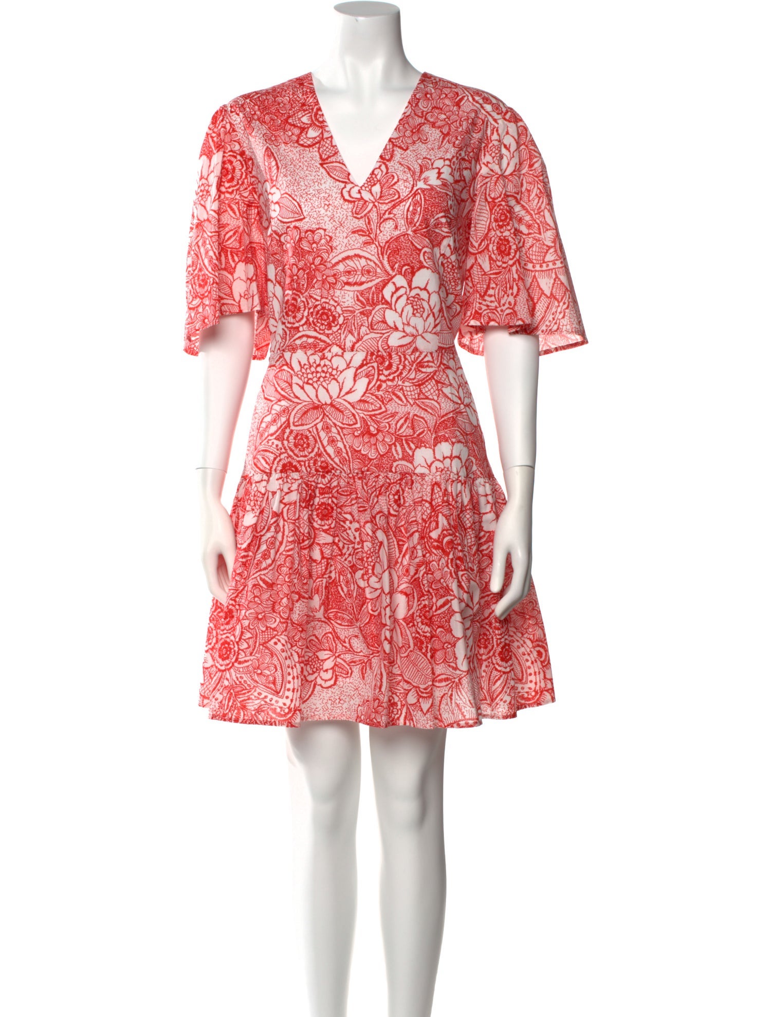 Pearl by Lela Rose Floral Print Mini Dress