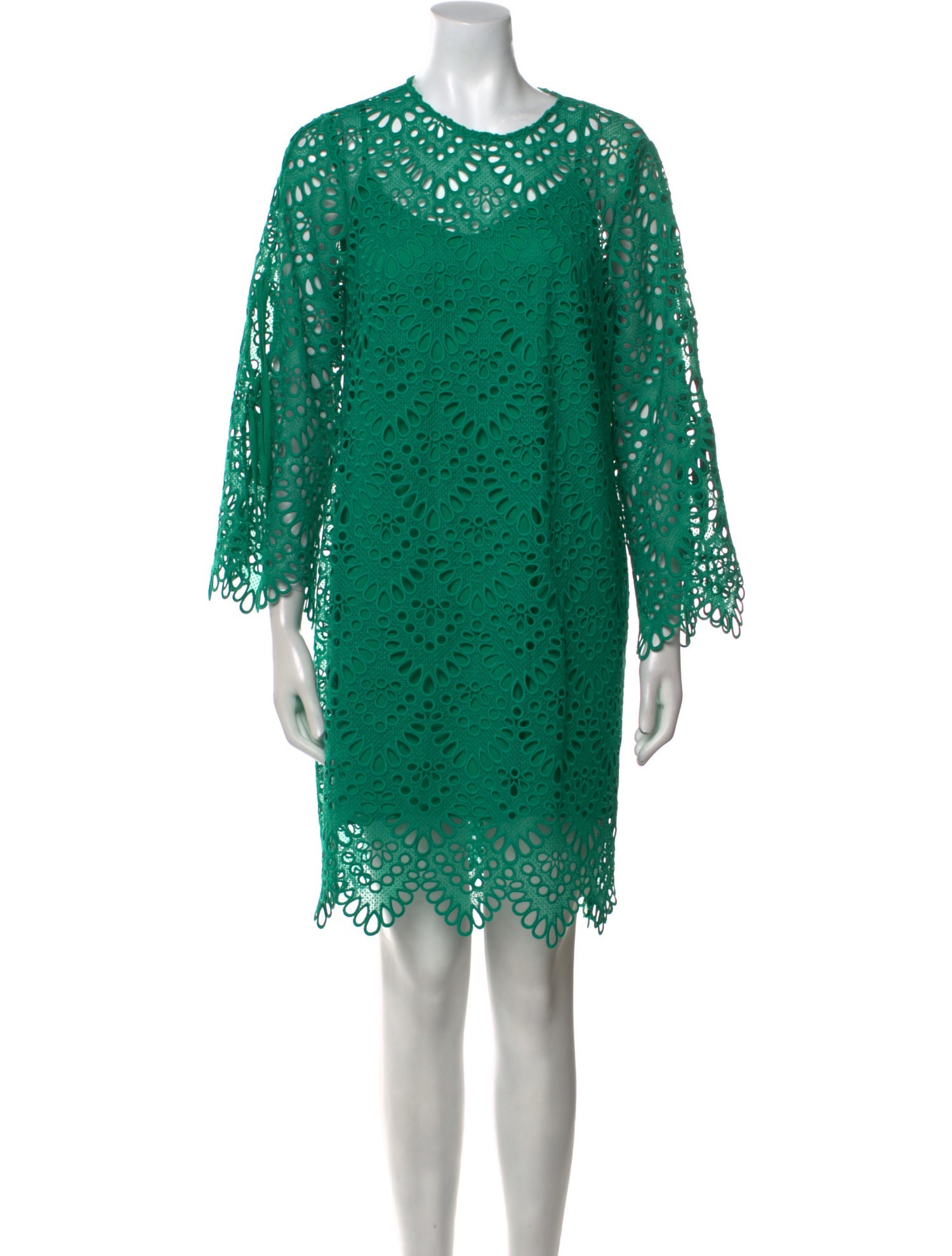 Pearl by Lela Rose Crew Neck Knee-Length Dress