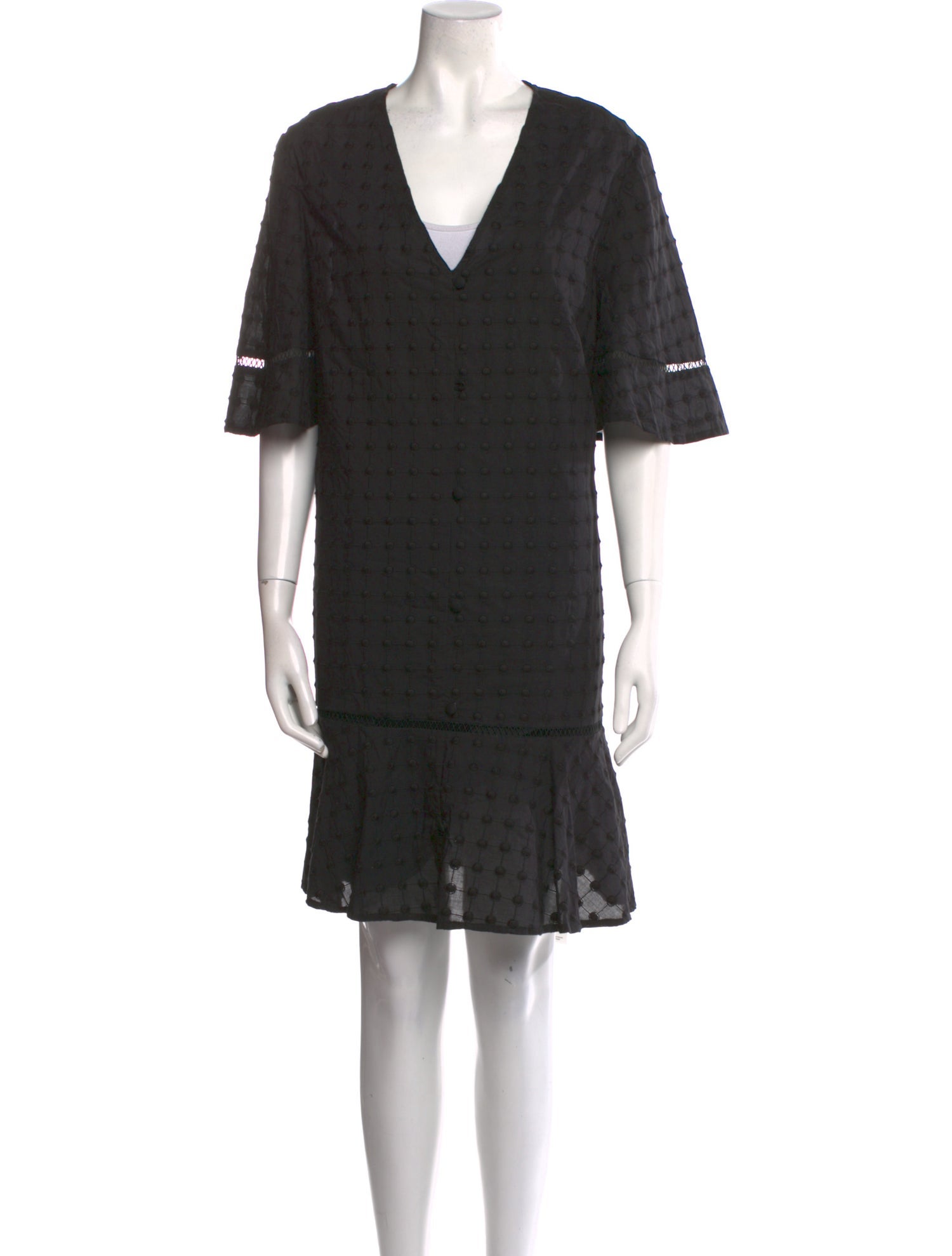 Pearl by Lela Rose V-Neck Mini Dress