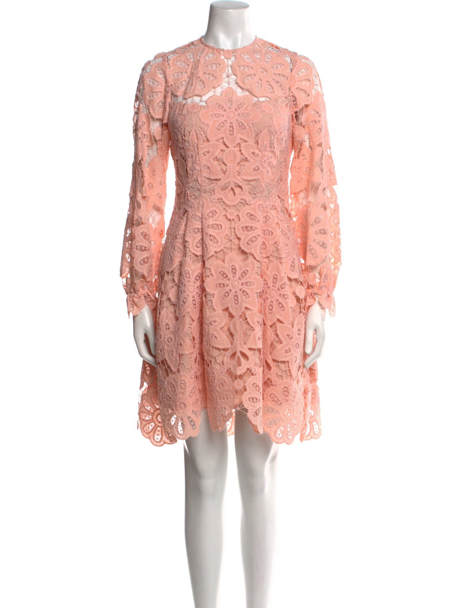 Pearl by Lela Rose Lace Pattern Mini Dress