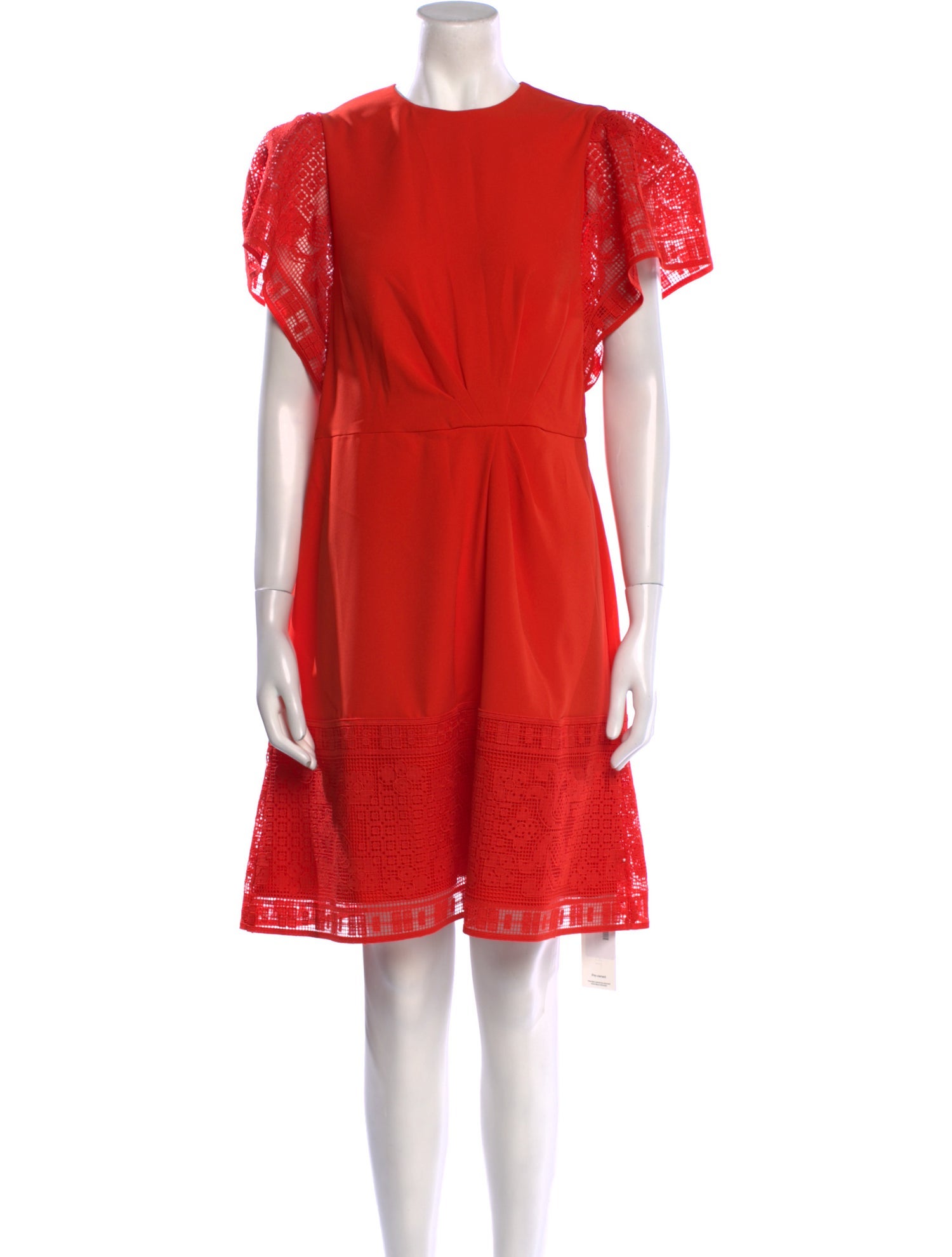 Pearl by Lela Rose Crew Neck Mini Dress