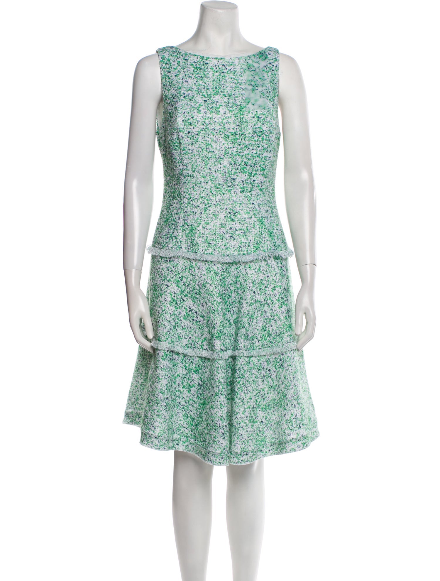 Pearl by Lela Rose Floral Print Knee-Length Dress