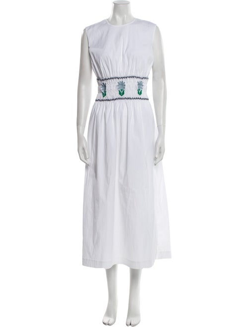 Pearl by Lela Rose Crew Neck Long Dress