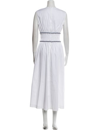 Pearl by Lela Rose Crew Neck Long Dress