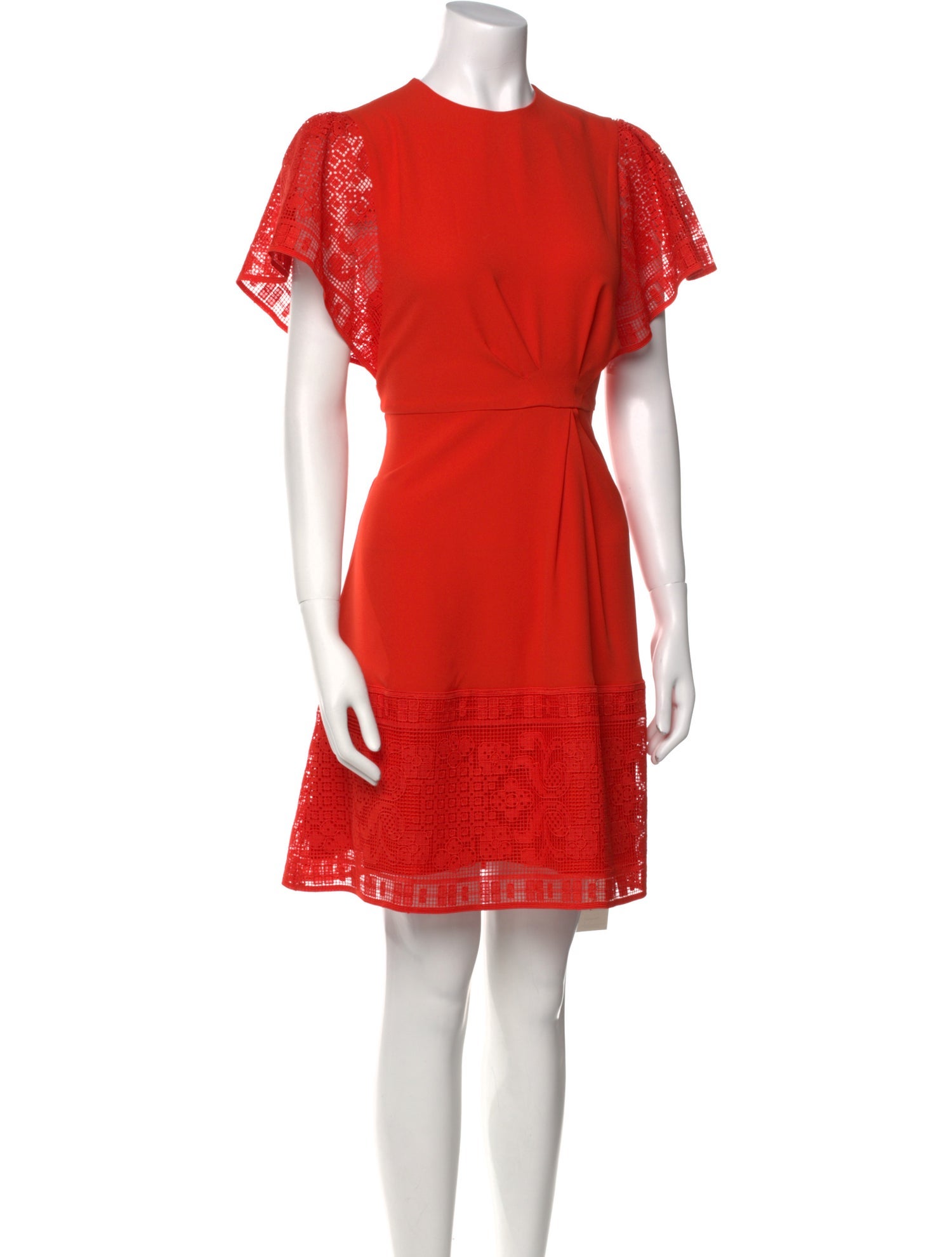 Pearl by Lela Rose Crew Neck Mini Dress