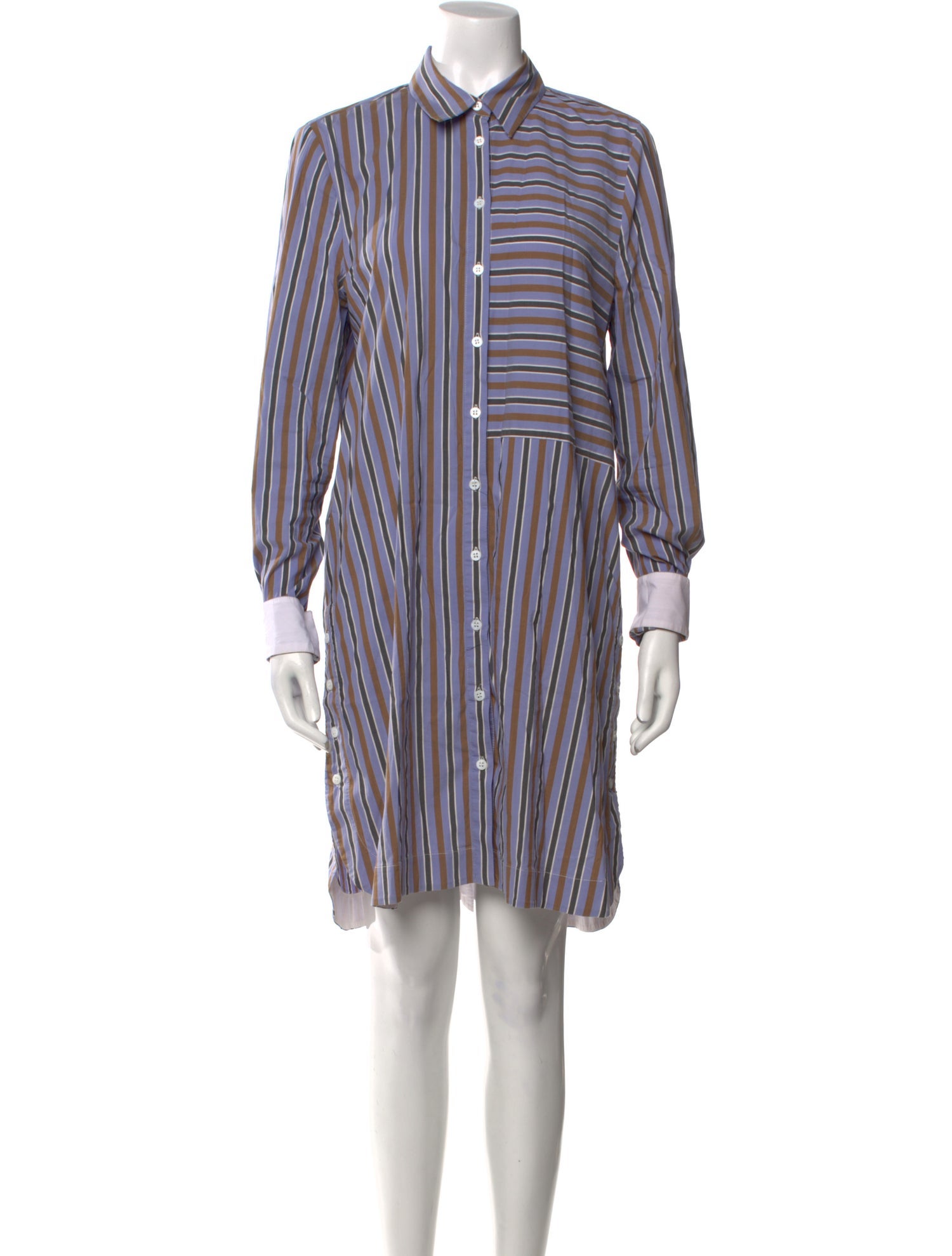 Pearl by Lela Rose Striped Knee-Length Dress