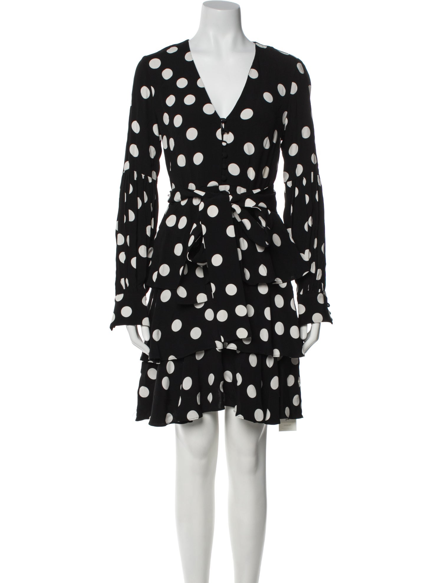 Pearl by Lela Rose Polka Dot Print Mini Dress