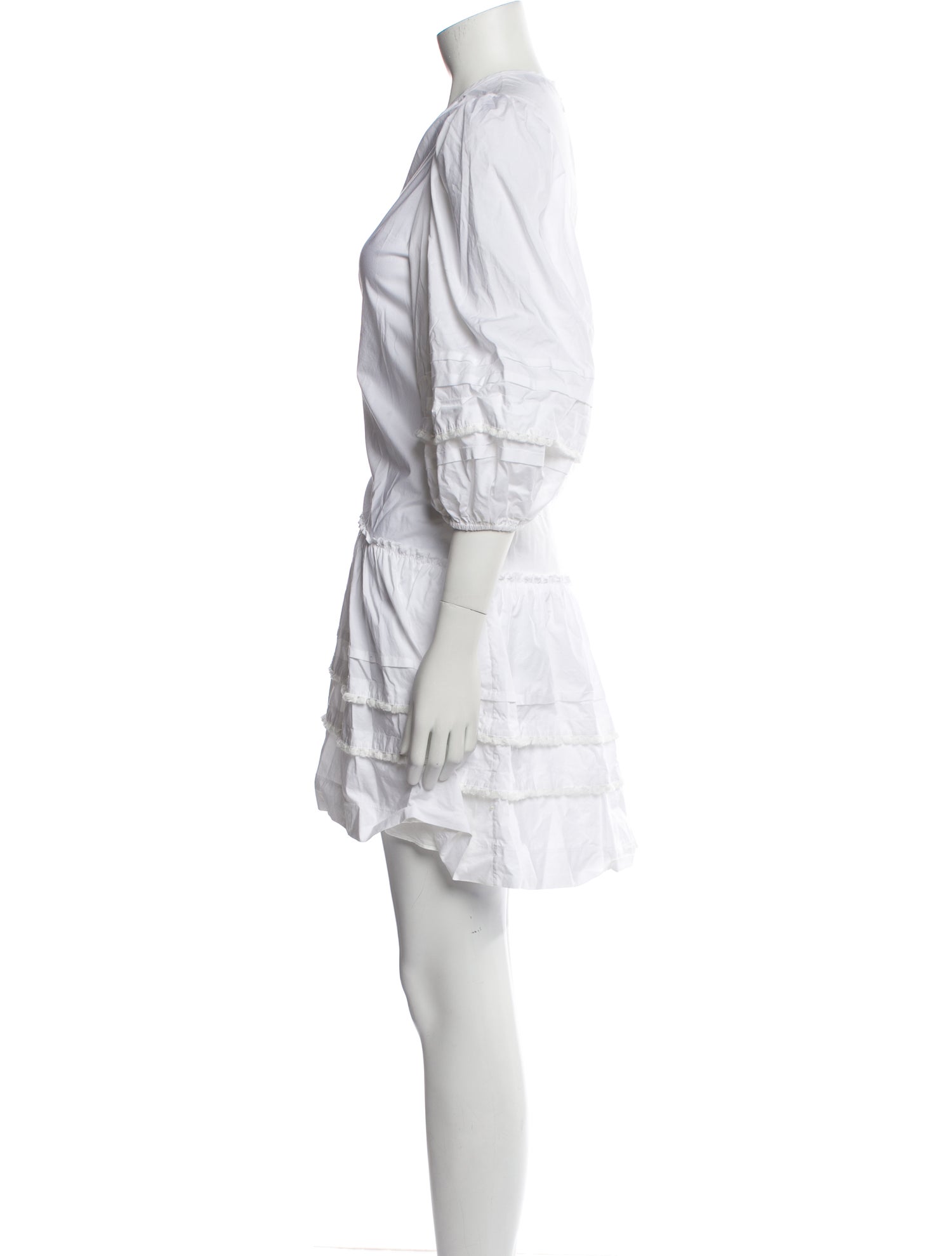 Pearl by Lela Rose Crew Neck Mini Dress