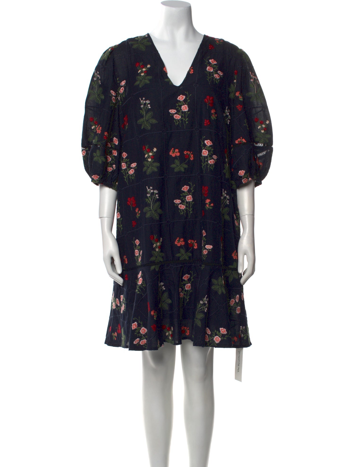 Pearl by Lela Rose Floral Print Knee-Length Dress