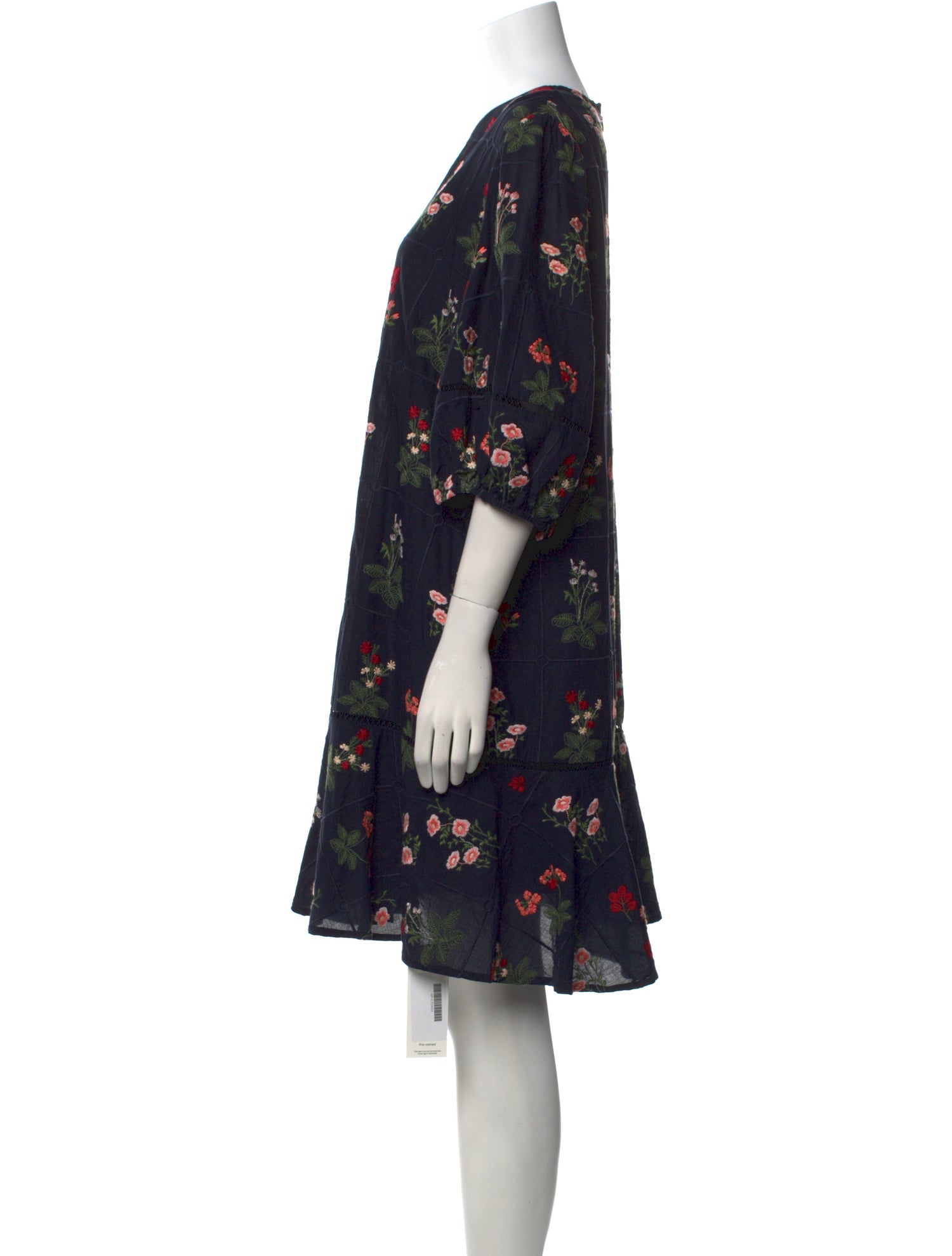 Pearl by Lela Rose Floral Print Knee-Length Dress