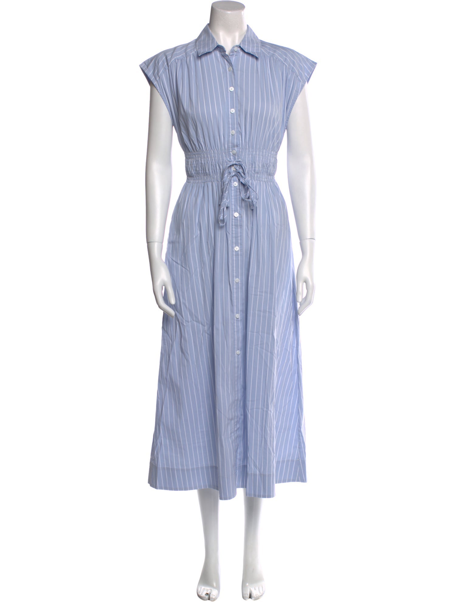 Pearl by Lela Rose Striped Midi Length Dress