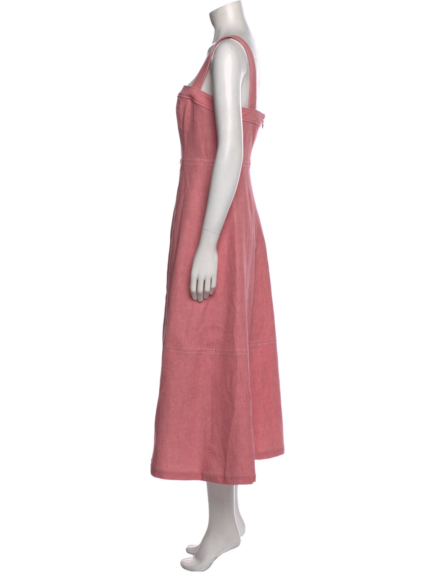 Pearl by Lela Rose Square Neckline Midi Length Dress