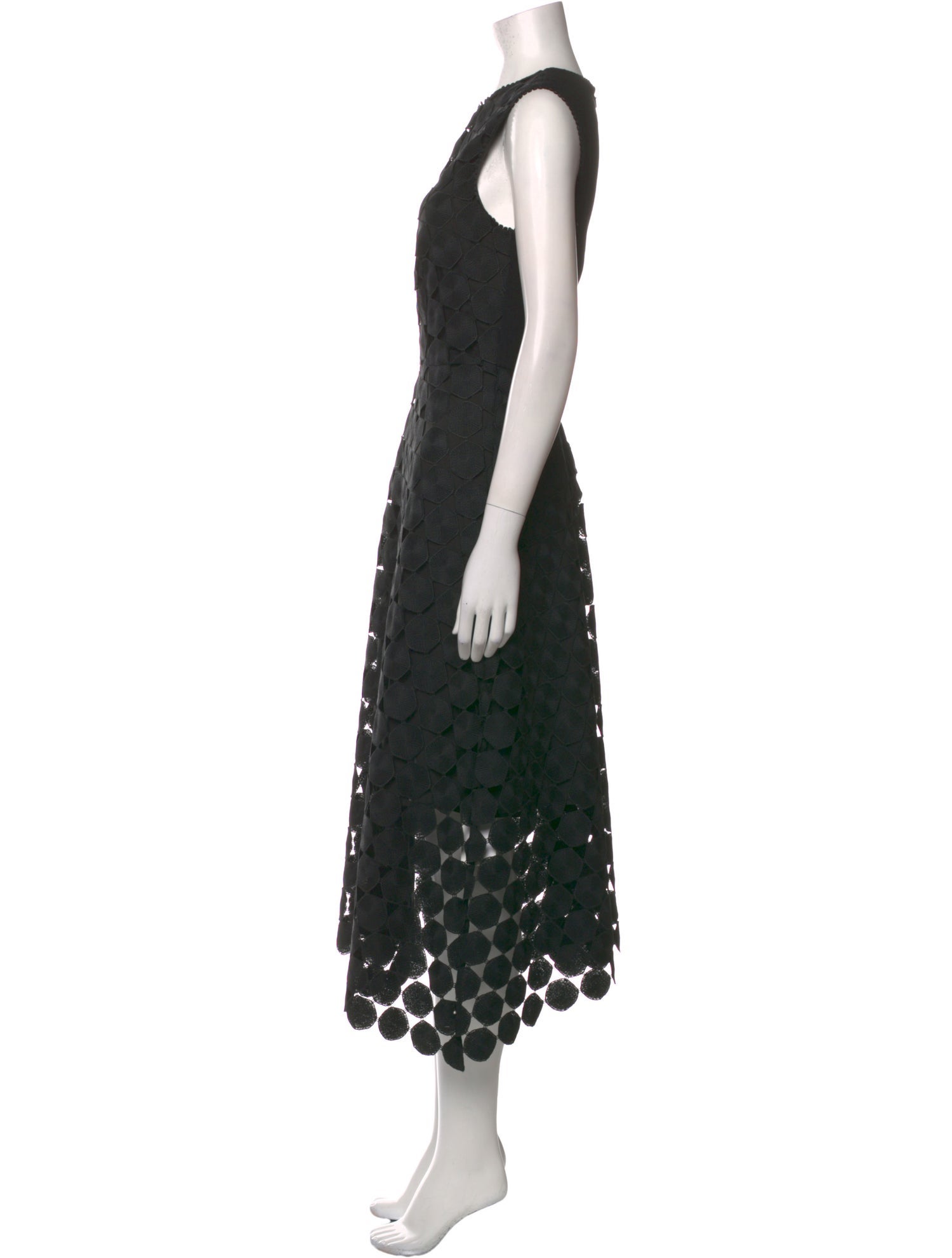 Pearl by Lela Rose Crew Neck Long Dress