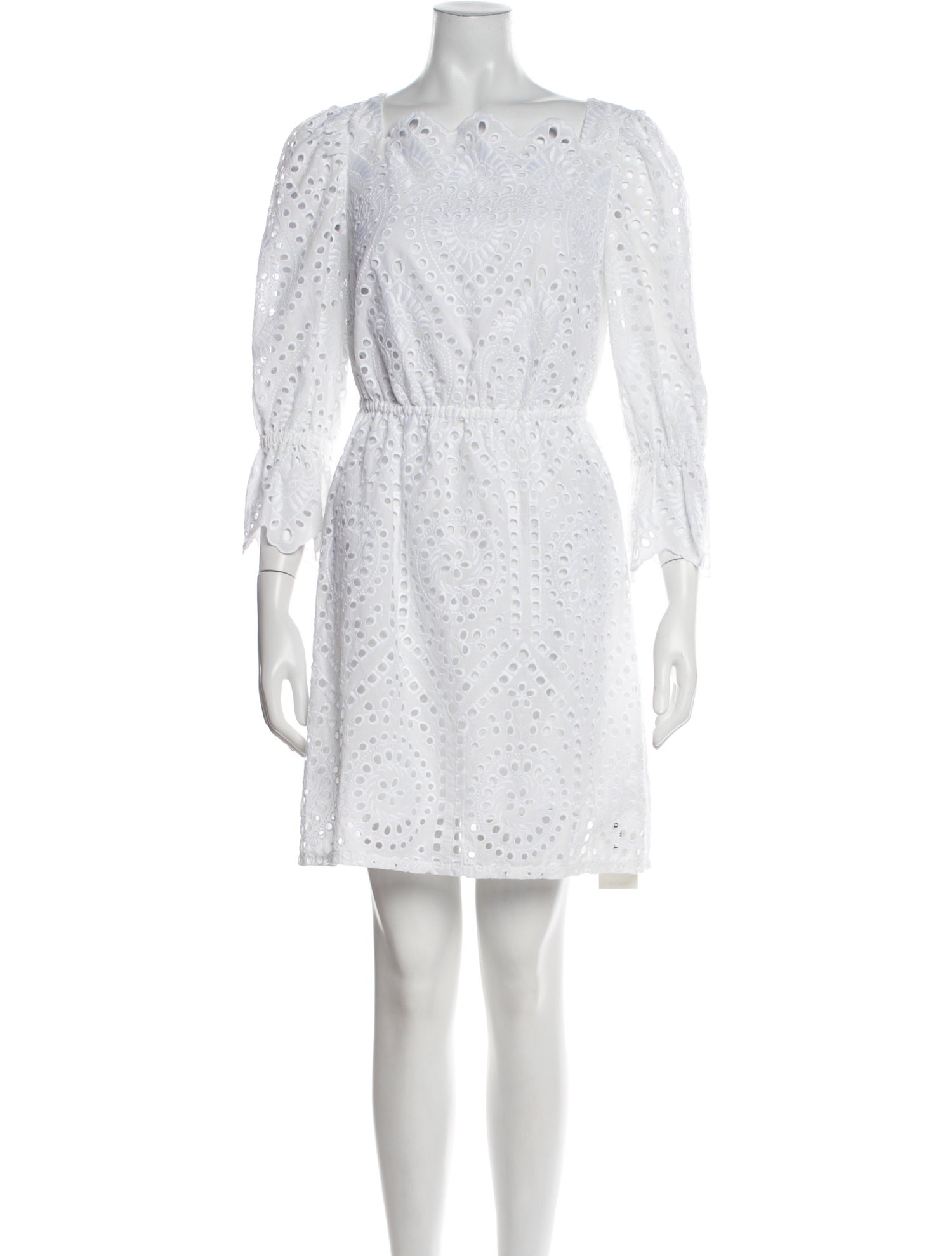 Pearl by Lela Rose Lace Pattern Mini Dress