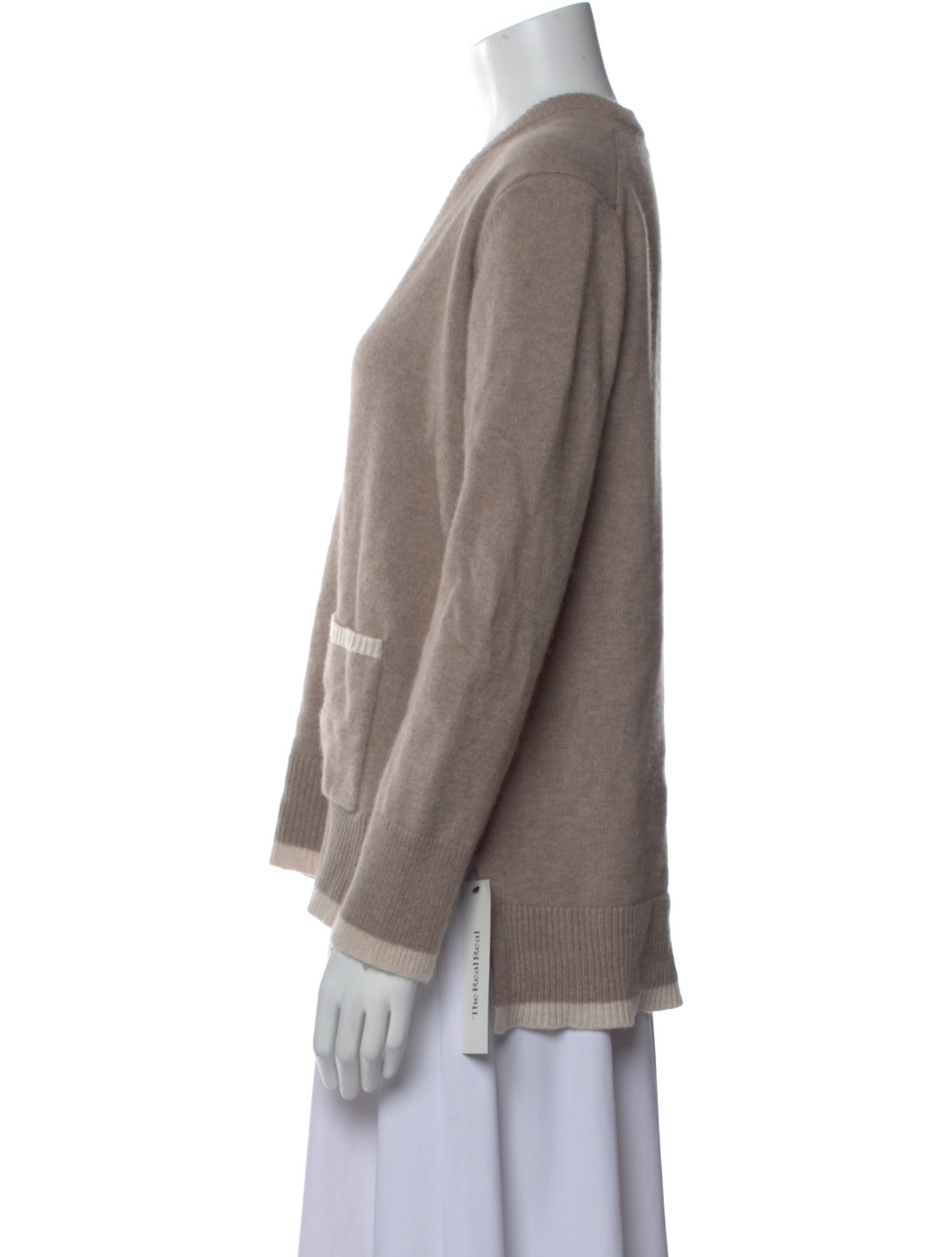 Pearl by Lela Rose Wool V-Neck Sweater