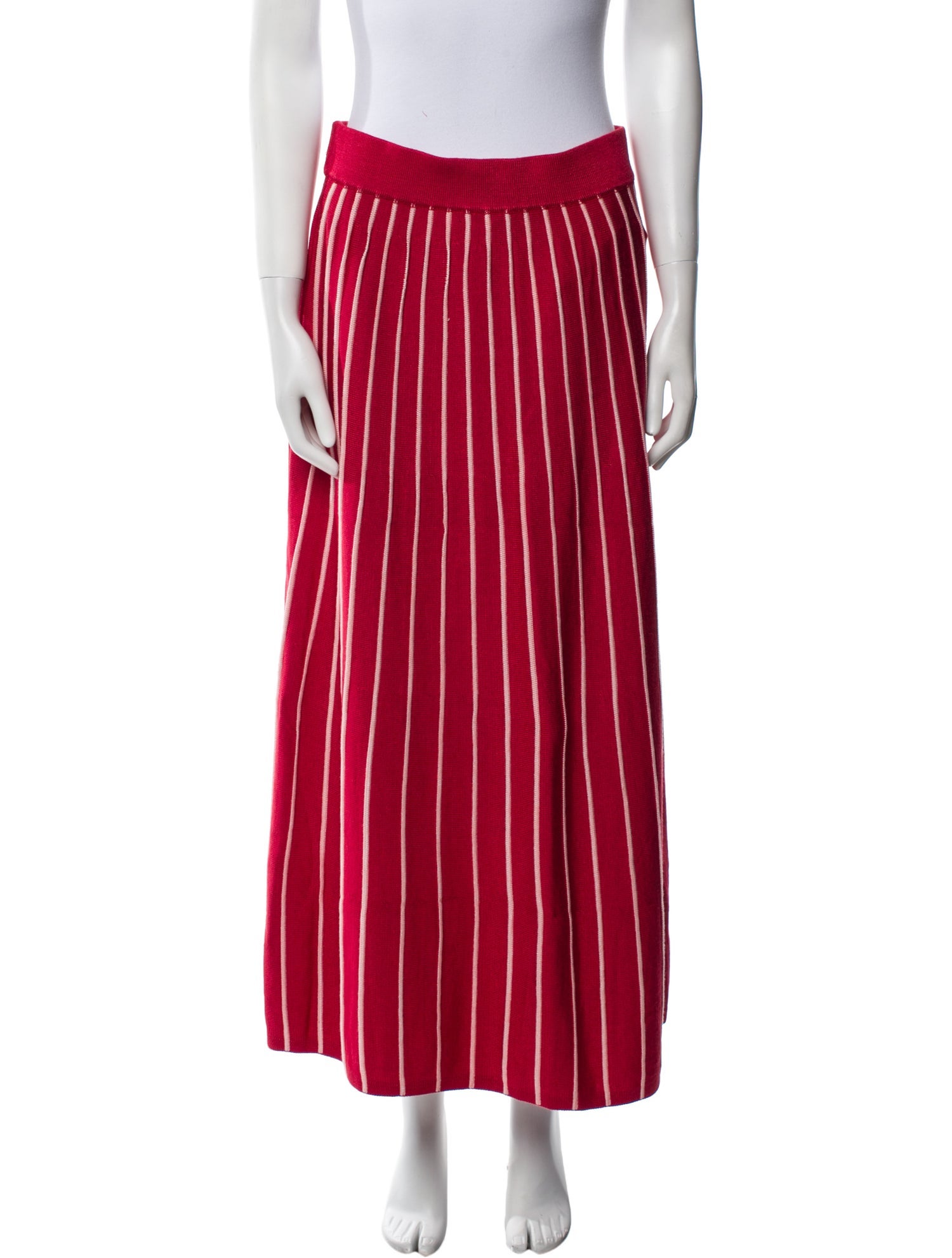 Pearl by Lela Rose Striped Midi Length Skirt w/ Tags