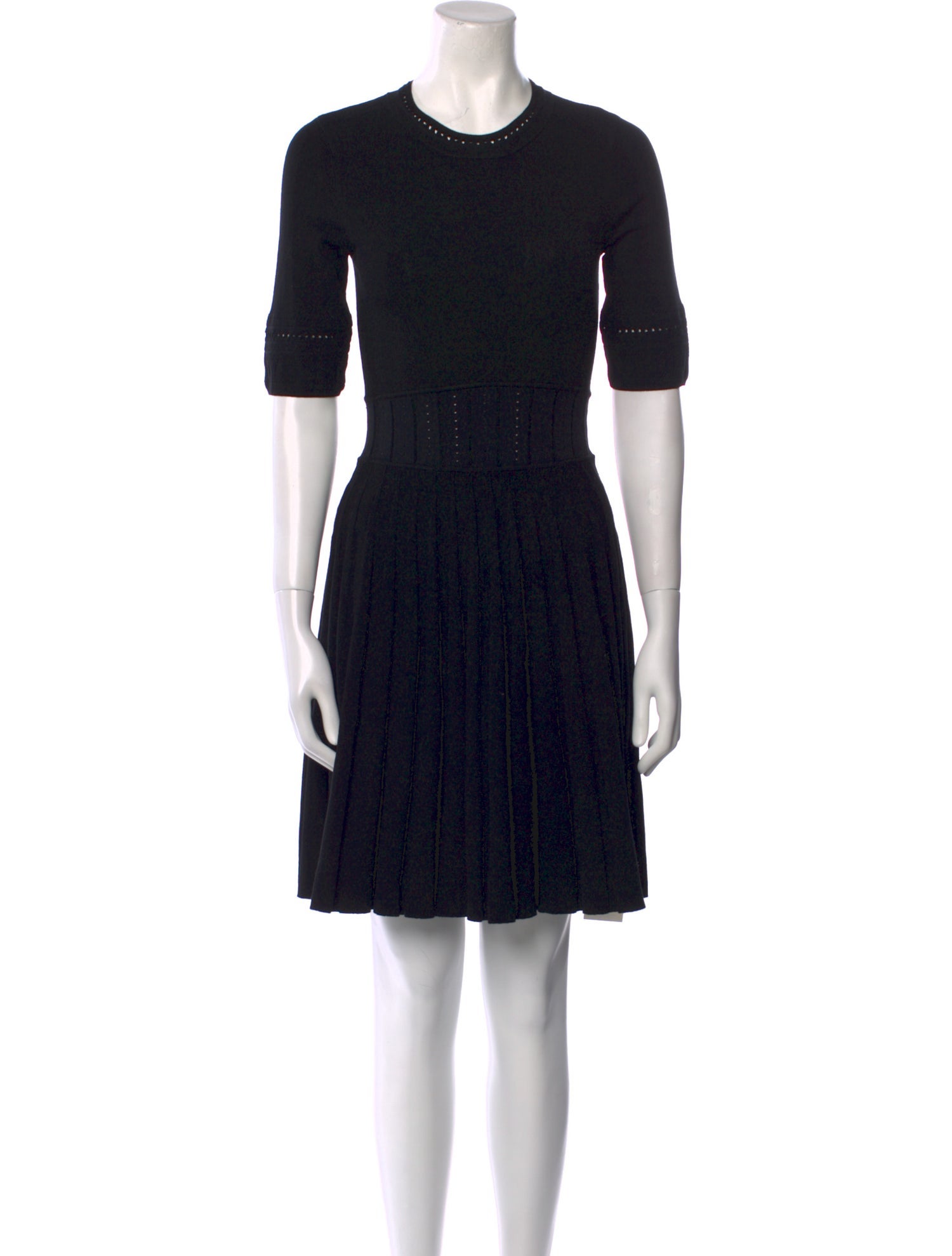 Pearl by Lela Rose Crew Neck Mini Dress