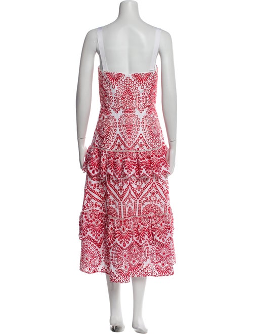 Pearl by Lela Rose Printed Knee-Length Dress