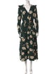 Pearl by Lela Rose Floral Print Long Dress
