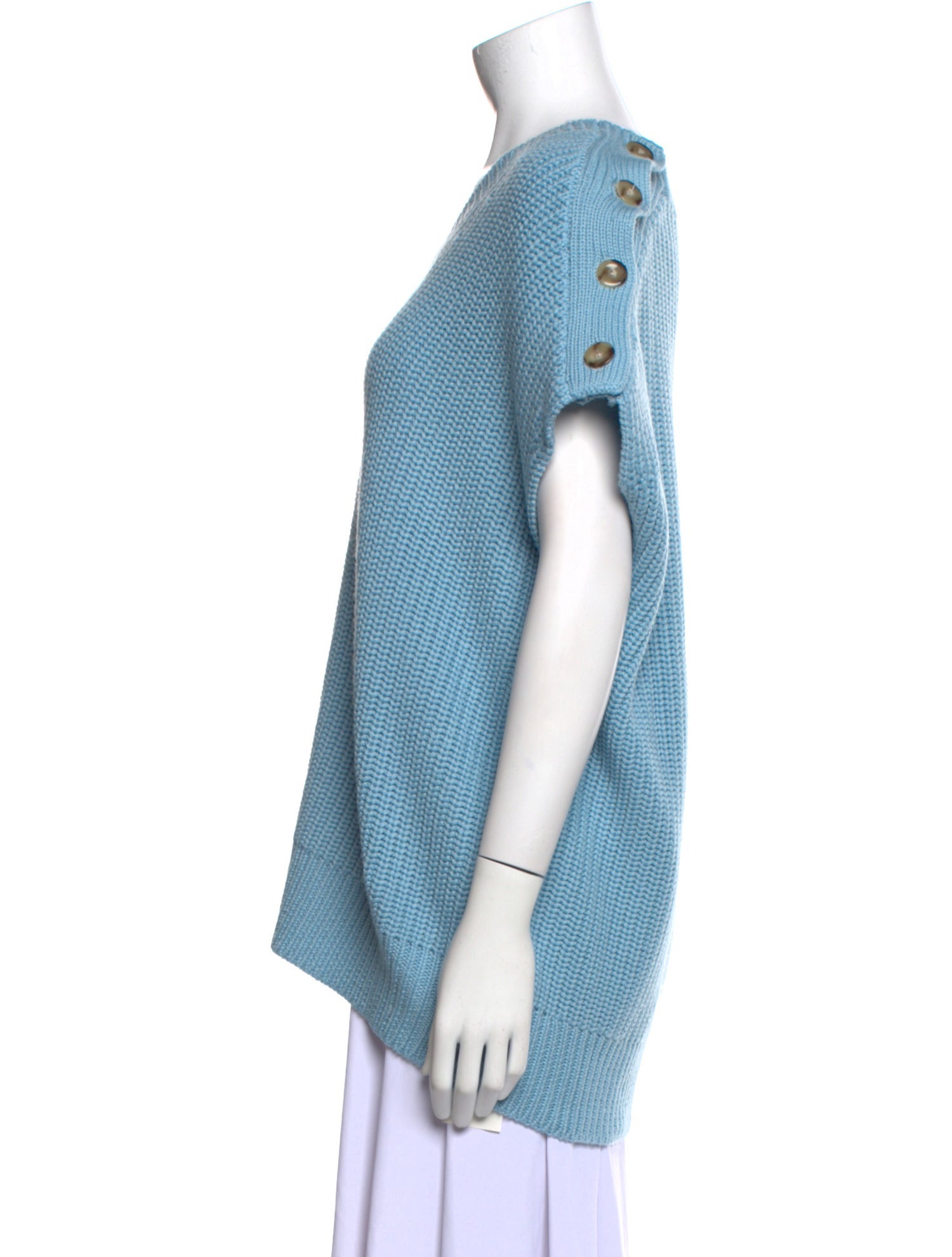 Pearl by Lela Rose Wool V-Neck Sweater