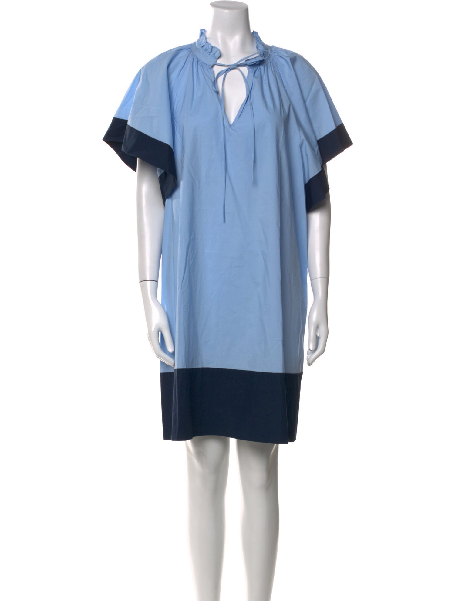 Pearl by Lela Rose Colorblock Pattern Mini Dress