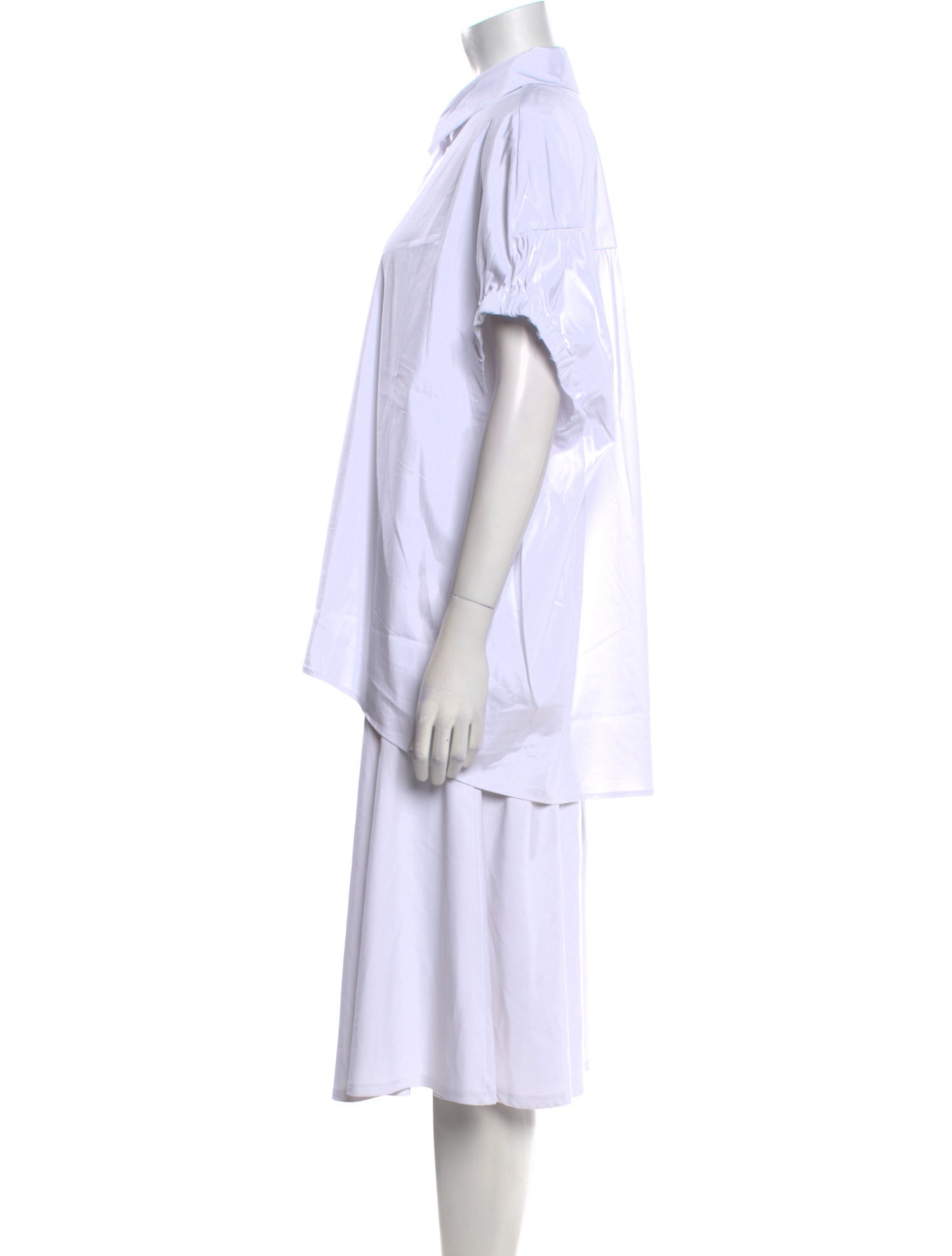 Pearl by Lela Rose Short Sleeve Button-Up Top