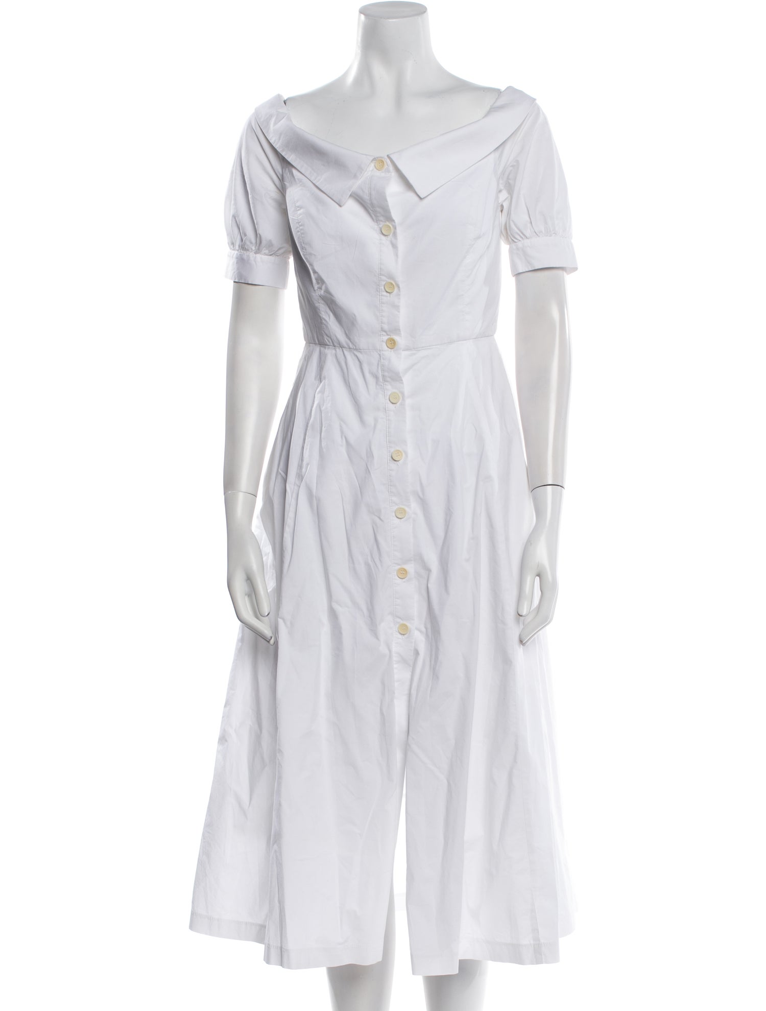 Pearl by Lela Rose Tie Neck Midi Length Dress