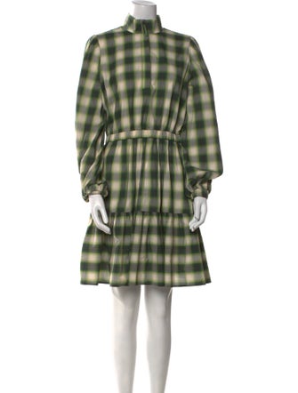 Pearl by Lela Rose Plaid Print Knee-Length Dress