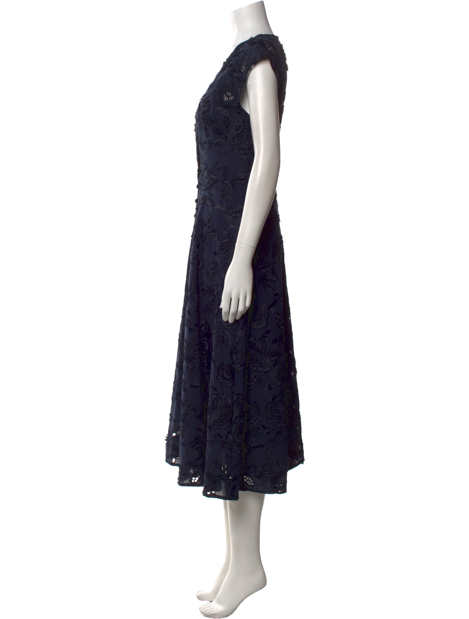 Pearl by Lela Rose Floral Print Long Dress