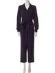 Pearl by Lela Rose Plaid Print V-Neck Jumpsuit