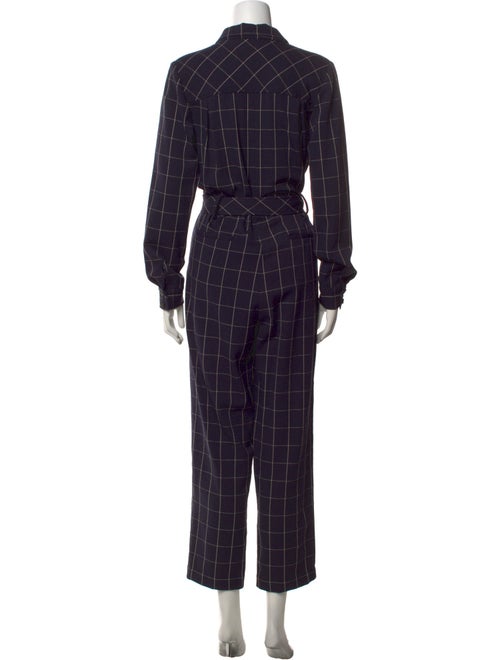 Pearl by Lela Rose Plaid Print V-Neck Jumpsuit