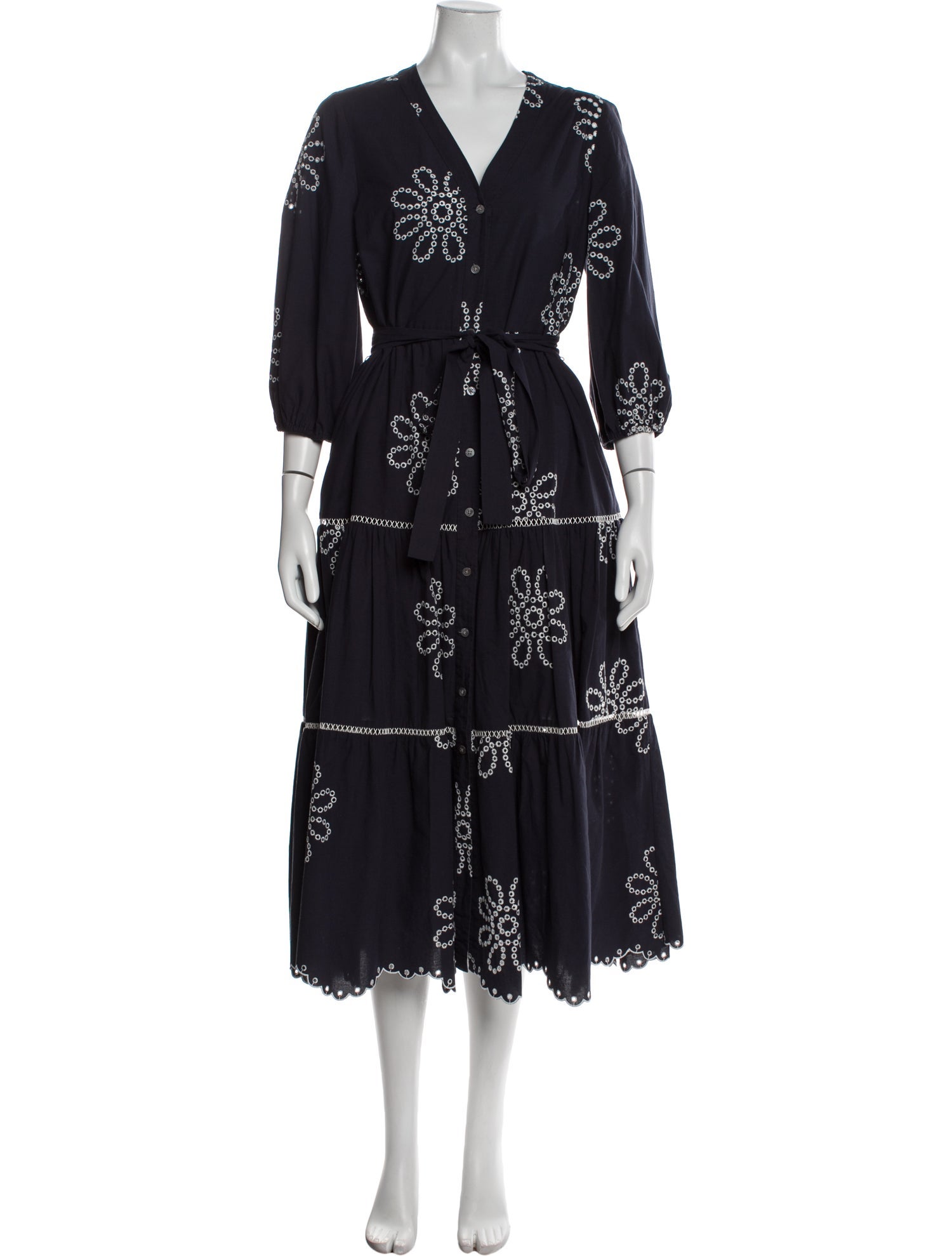 Pearl by Lela Rose Printed Long Dress